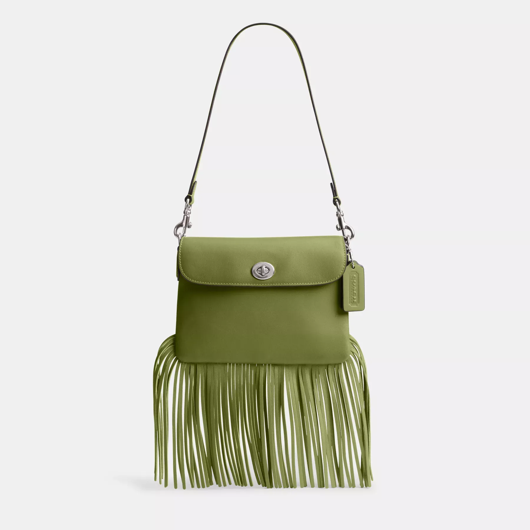 COACH 1964 fransväska Mörk lime
