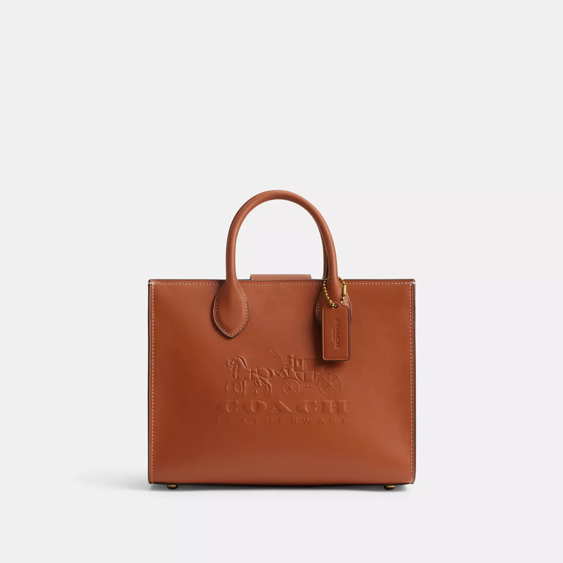 COACH Ace Tote Bag 26 Brunnerad bärnsten