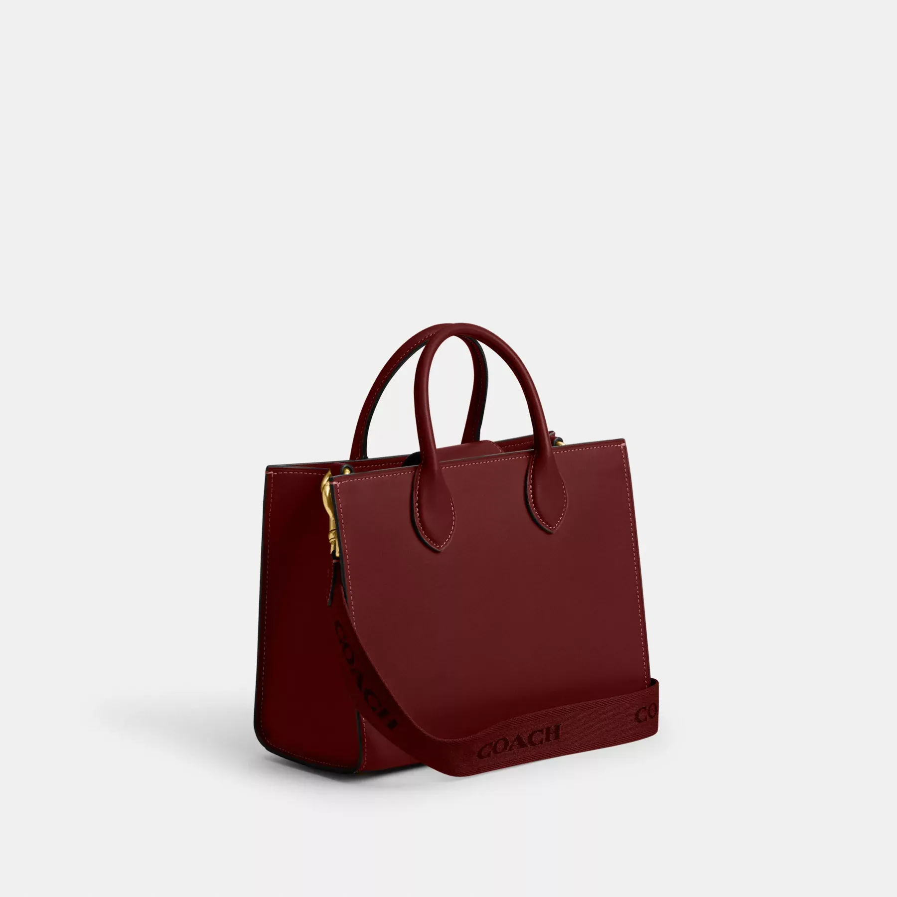 COACH Ace Tote Bag 26 Mörk Ruby