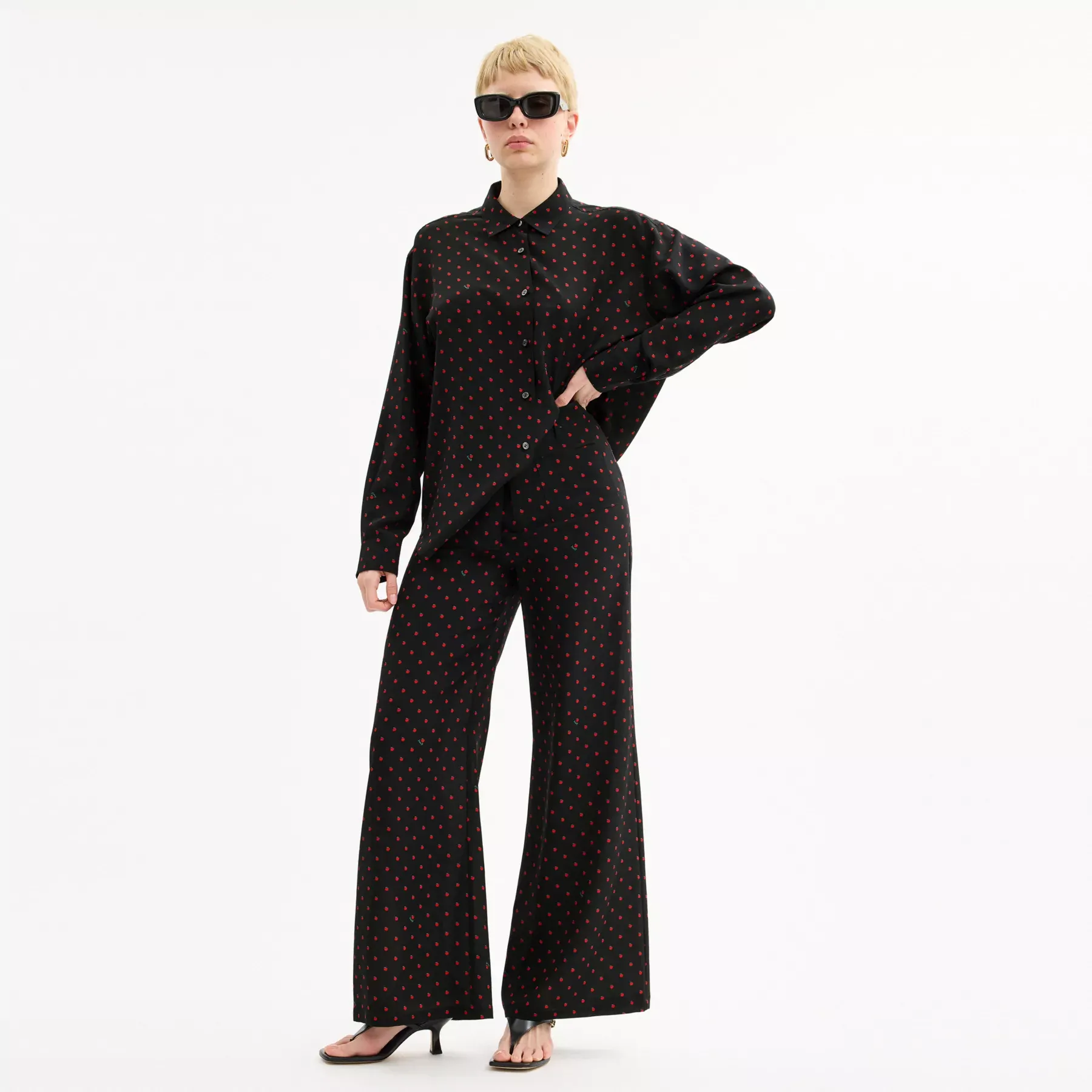 COACH Apple Dot Pant Asia Fit Svart/röd
