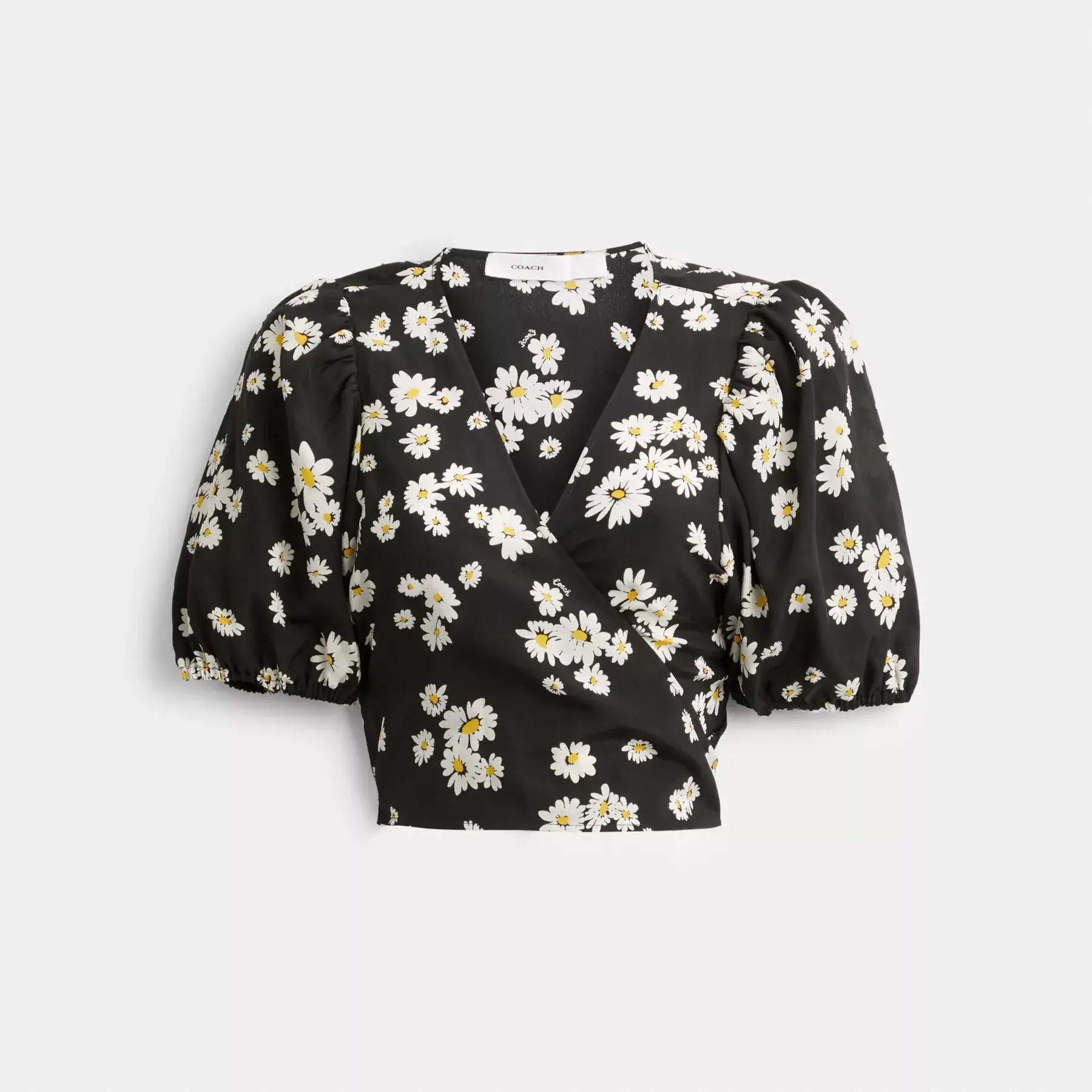 COACH Blommig omlottblus Svart Multi