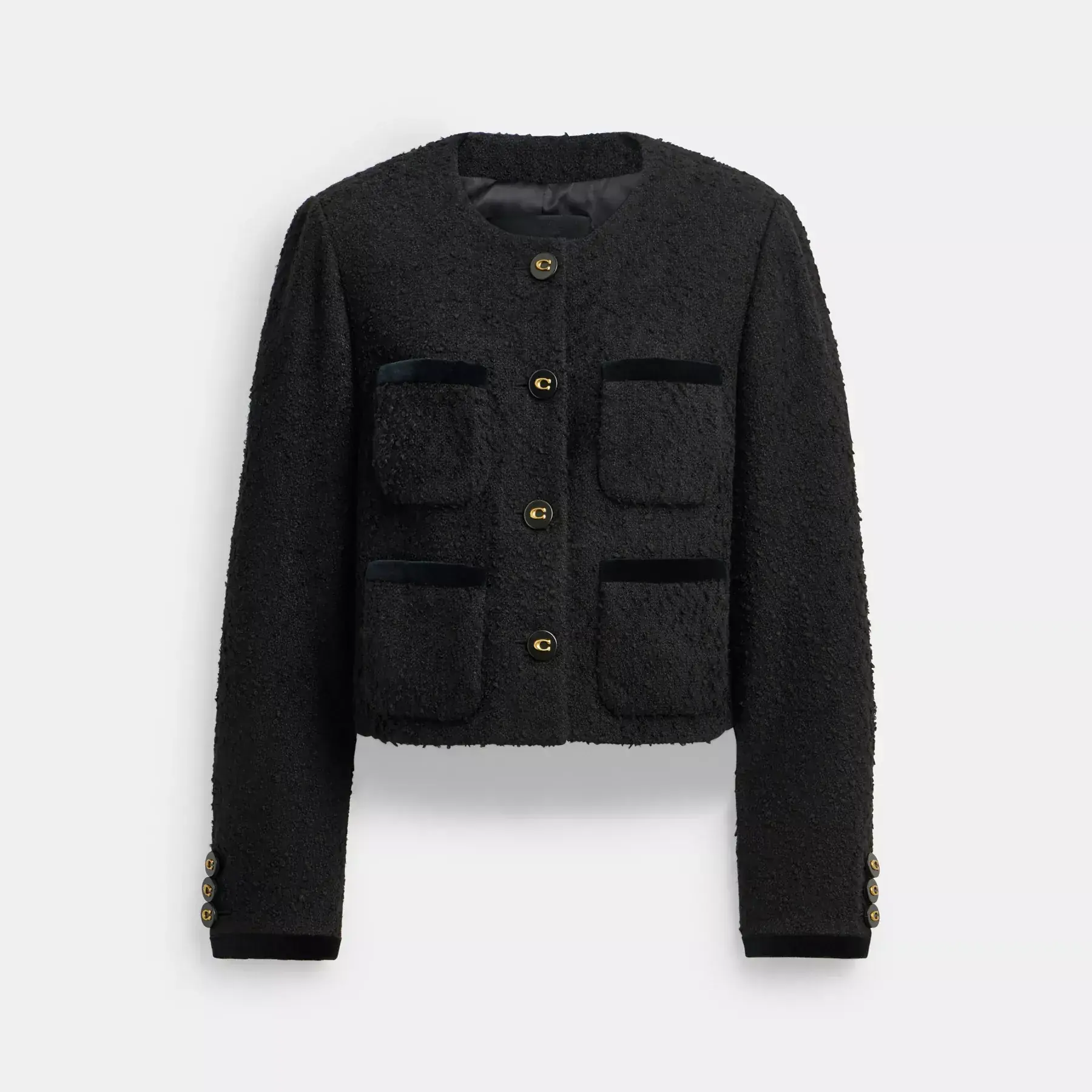 COACH Boucle jacka Svart