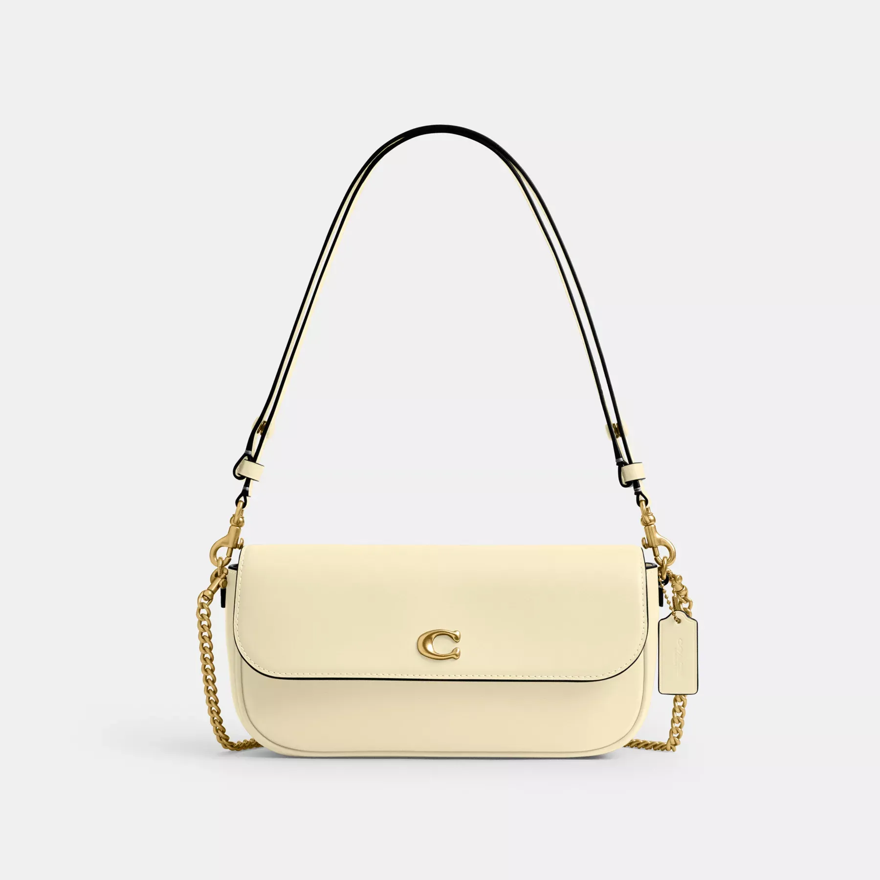 COACH Brook Flap Chain Bag Månsken