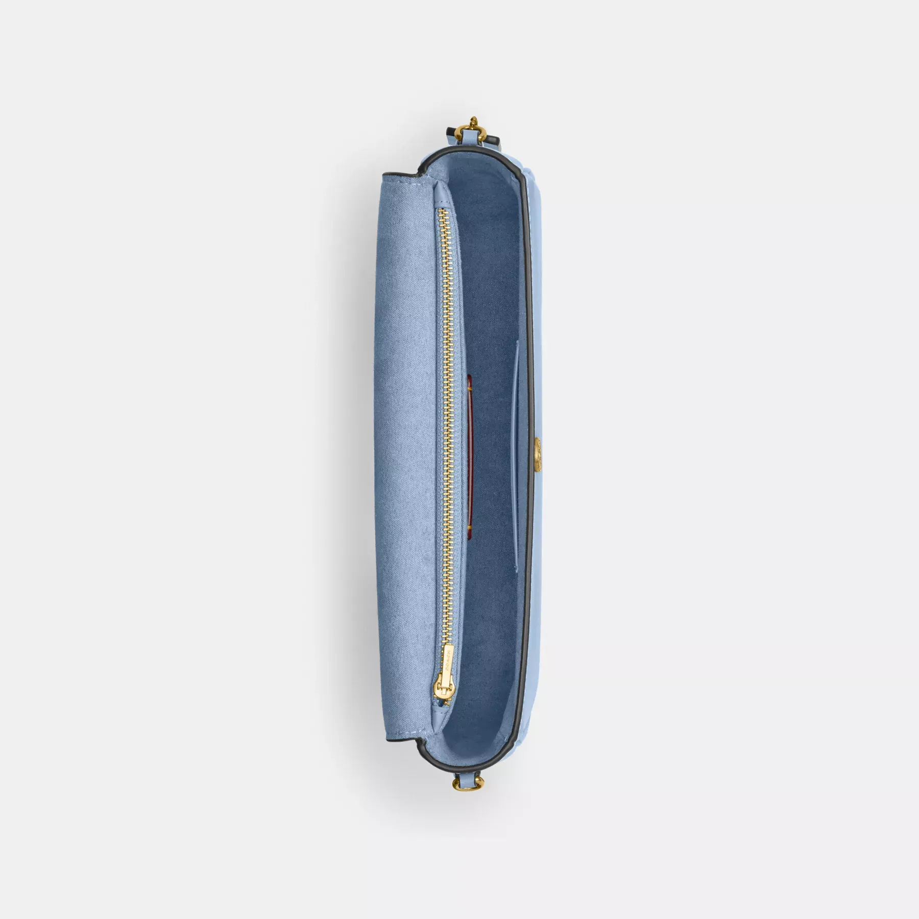 COACH Brook Flap Chain Bag Blåklocka COACH Brook Flap Chain Bag Blåklocka