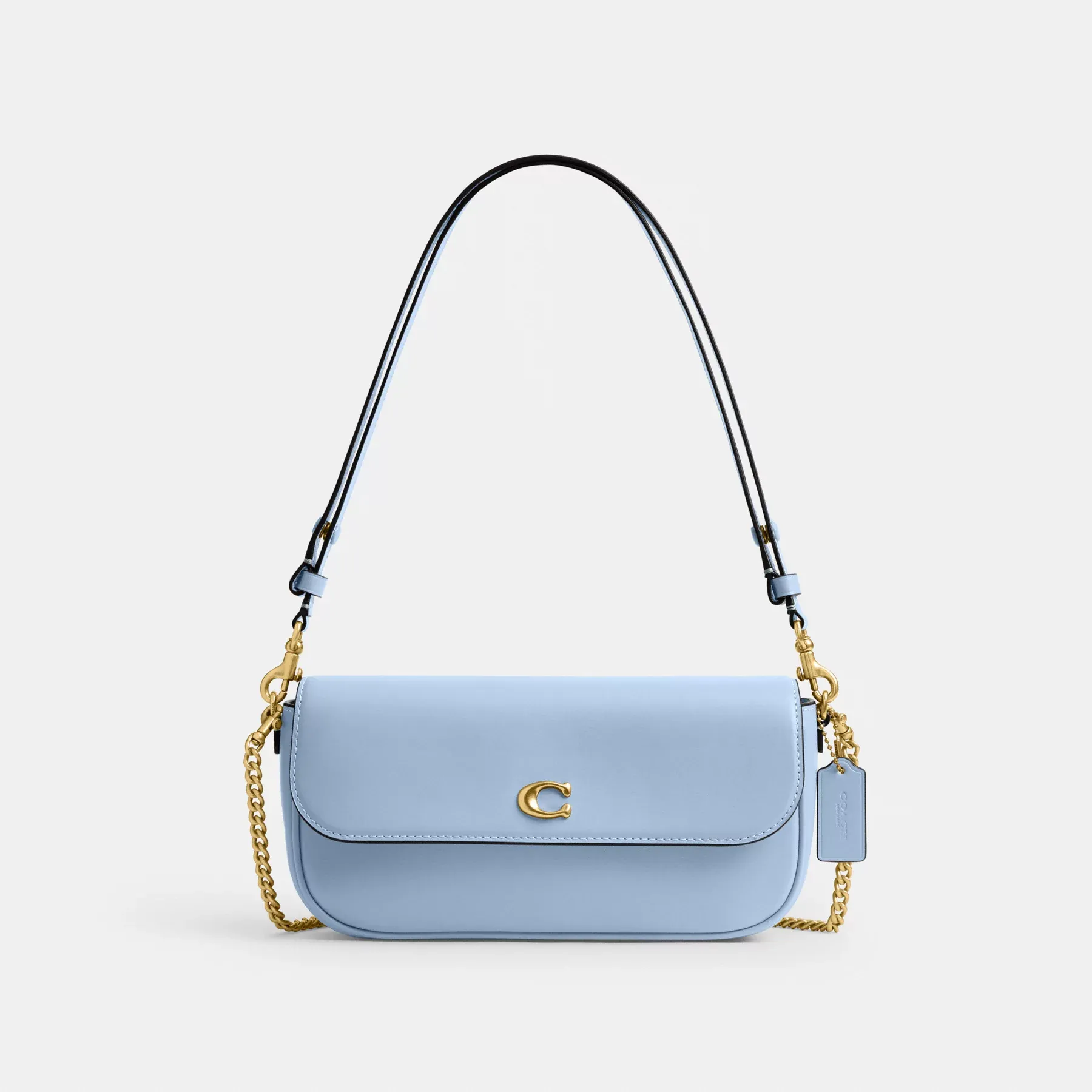 COACH Brook Flap Chain Bag Blåklocka COACH Brook Flap Chain Bag Blåklocka