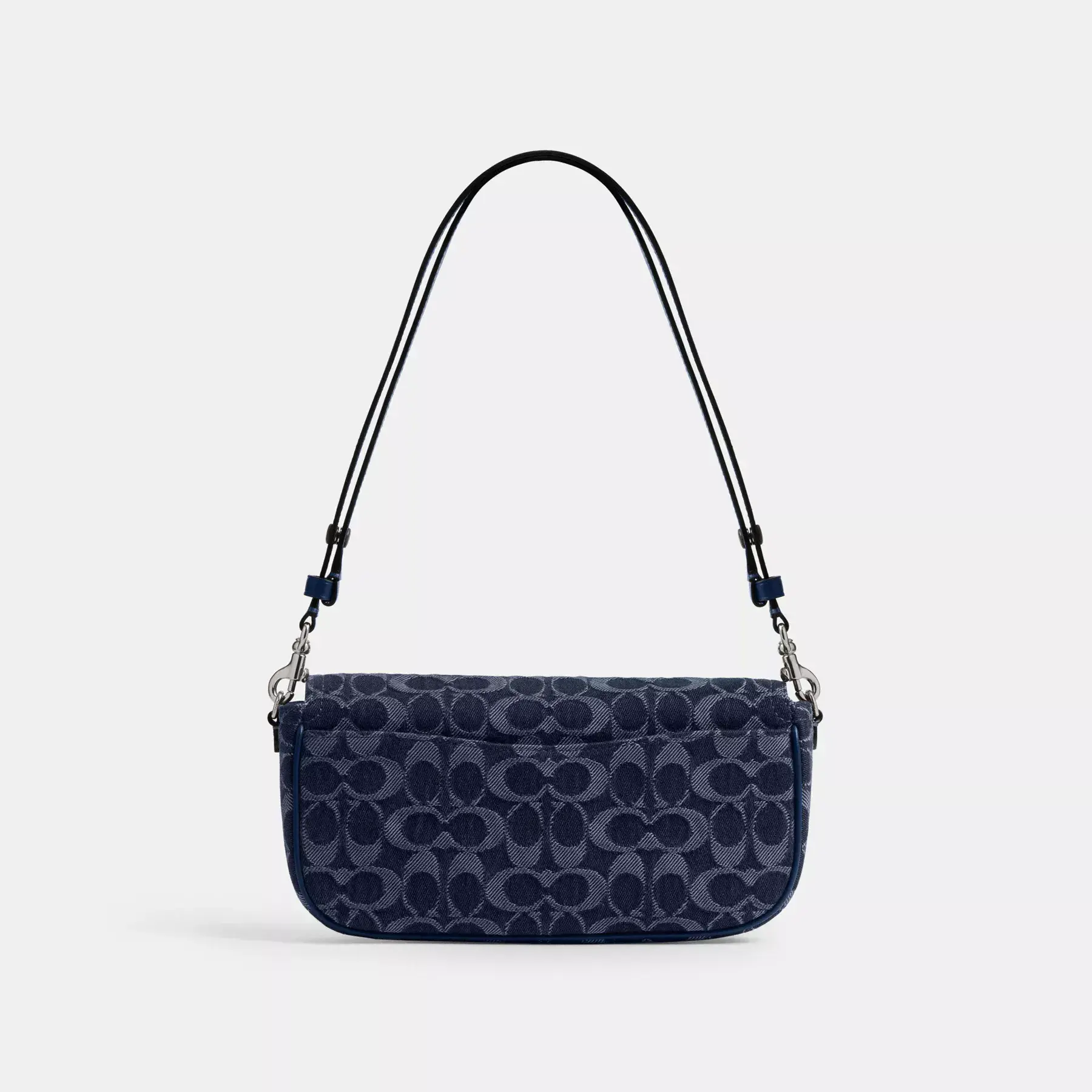 COACH Brook Flap Chain Bag I Signature Denim Deep Blue Multi COACH Brook Flap Chain Bag I Signature Denim Deep Blue Multi