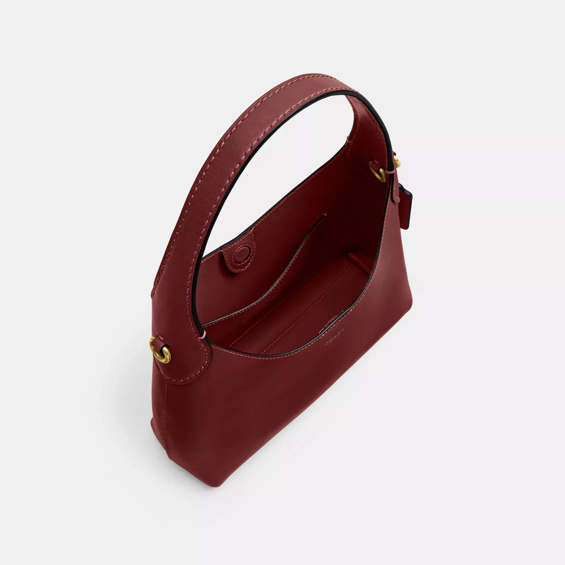 COACH Brooklyn axelväska 23 Mörk Ruby COACH Brooklyn axelväska 23 Mörk Ruby