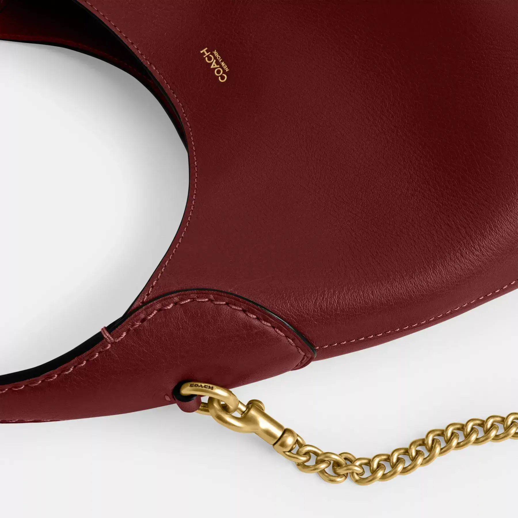 COACH Brooklyn axelväska 23 Mörk Ruby COACH Brooklyn axelväska 23 Mörk Ruby