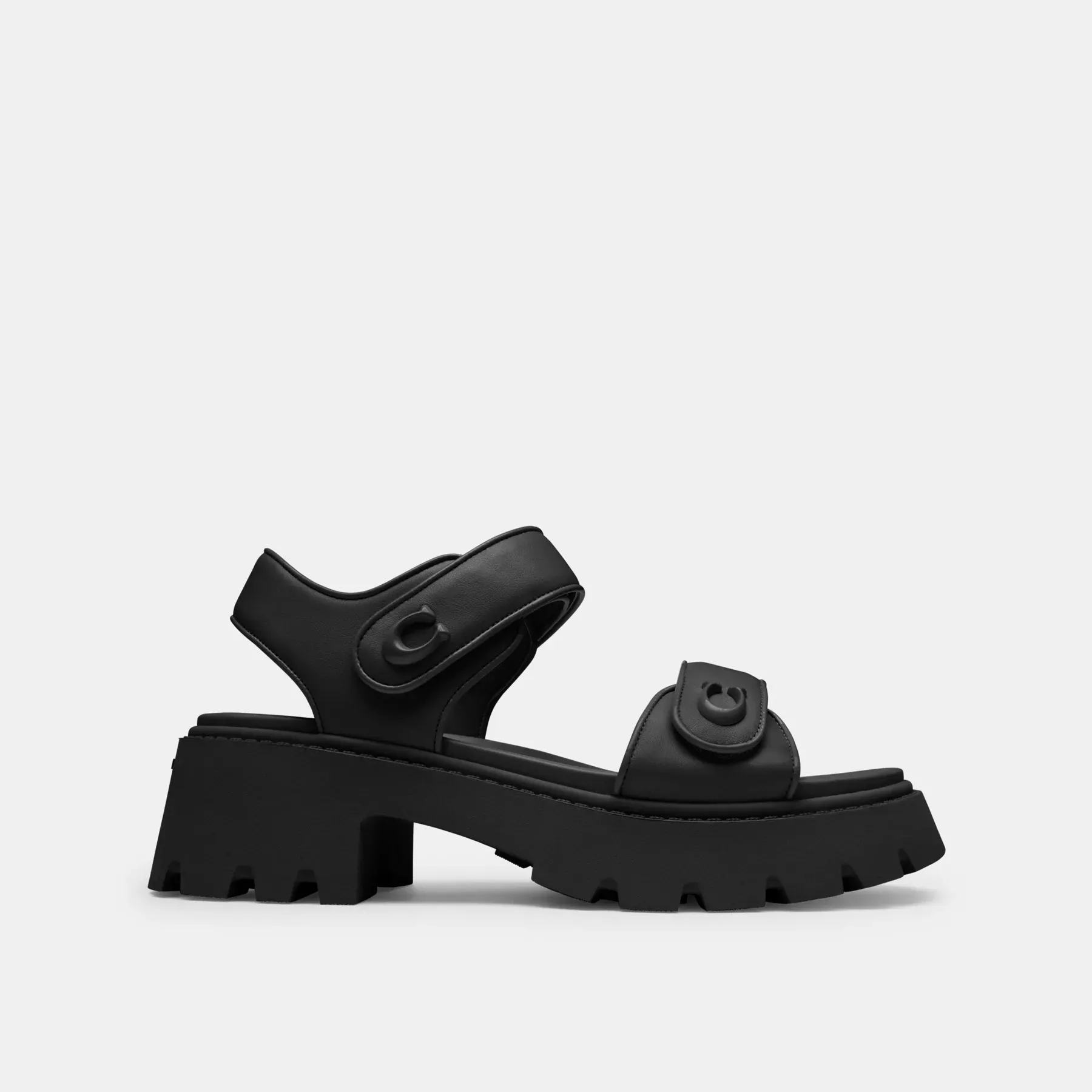 COACH Brynn Platform Sandal Svart
