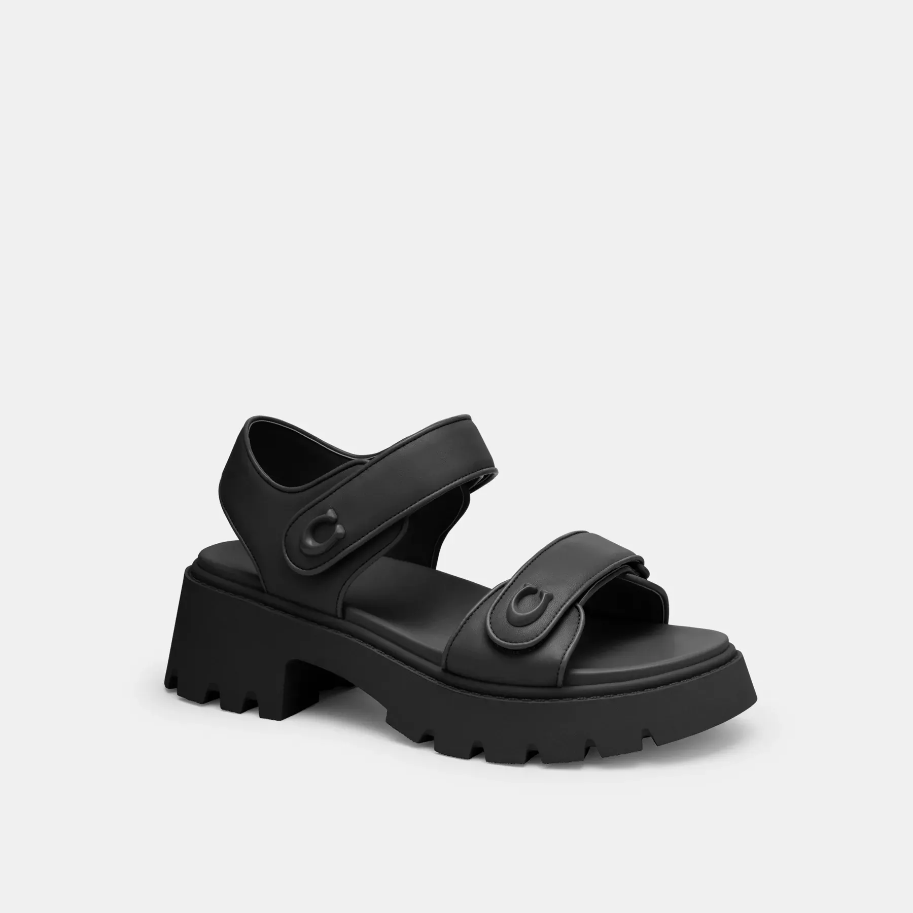 COACH Brynn Platform Sandal Svart