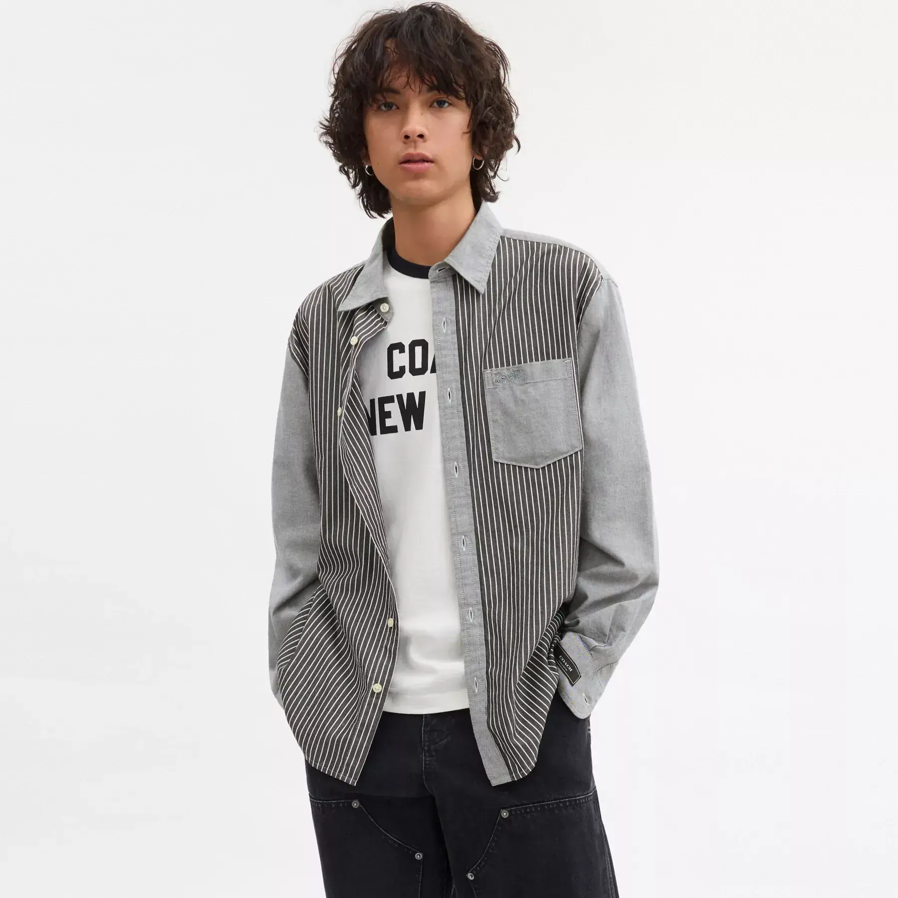 COACH Button Down skjorta Grå