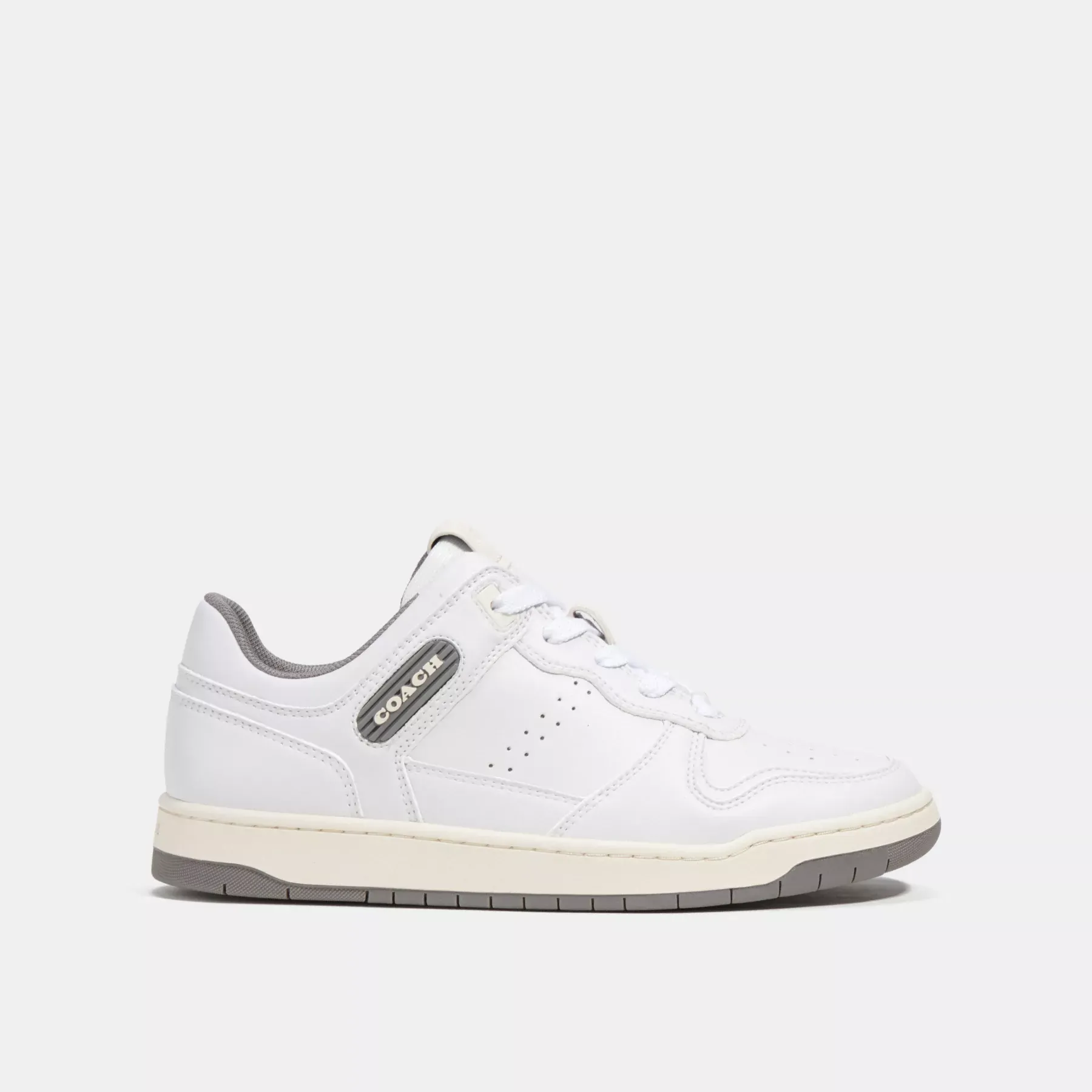 COACH C201 Low Top Sneaker Heather Grey/Optic White COACH C201 Low Top Sneaker Heather Grey/Optic White