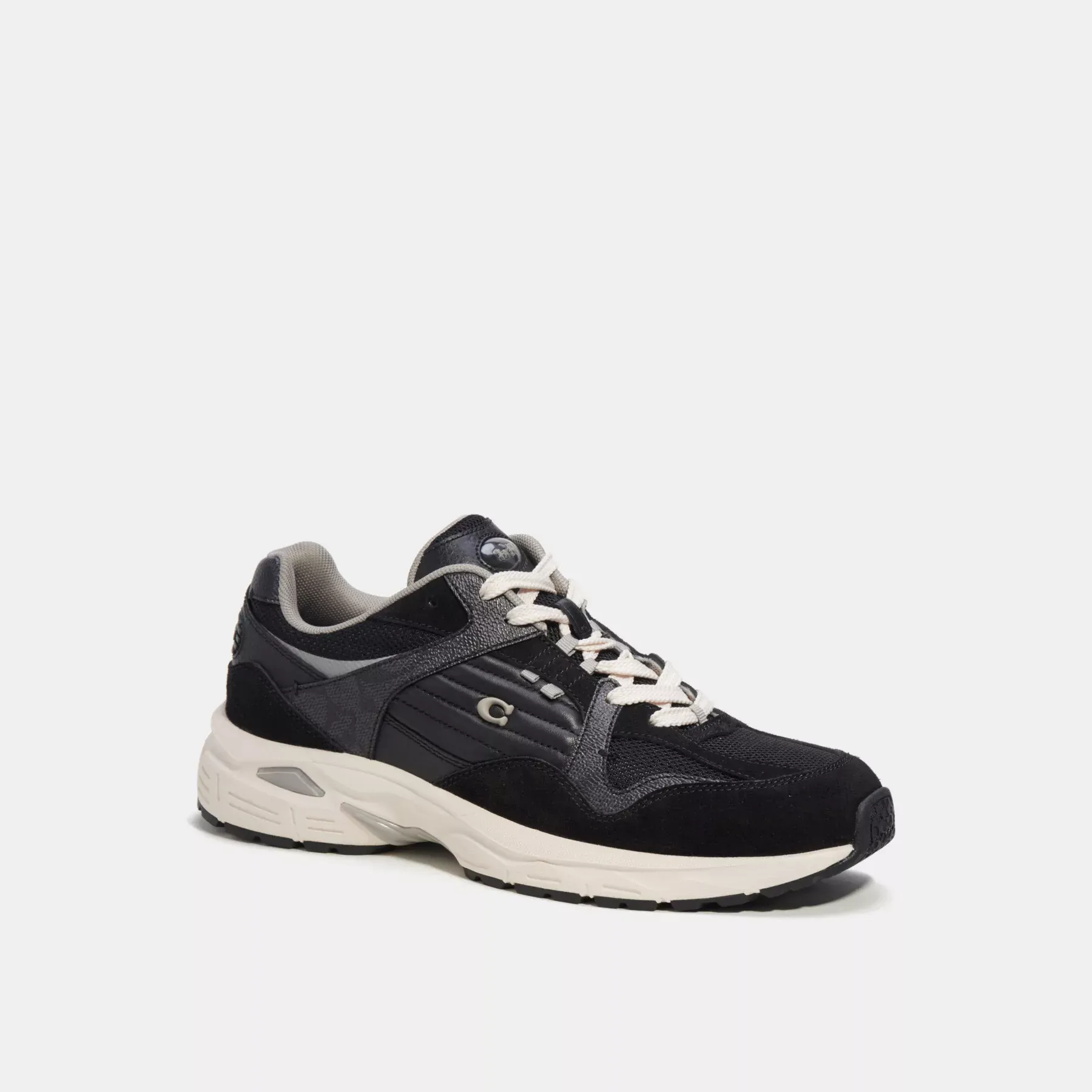 COACH C301 Sneaker Med Signatur Canvas Träkol/Svart