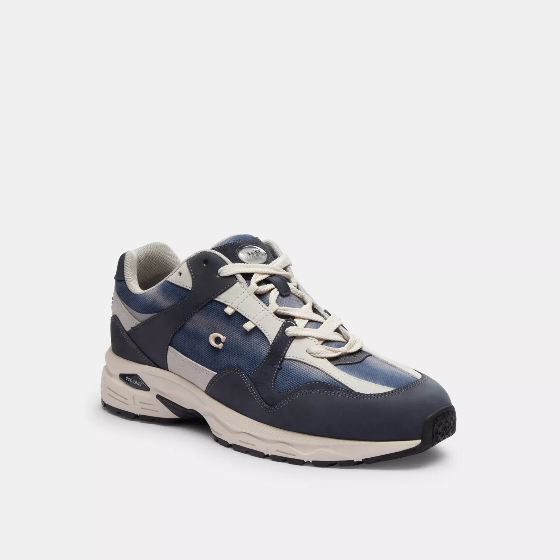 COACH C301 Sneaker med Tie-Dye Midnight Navy