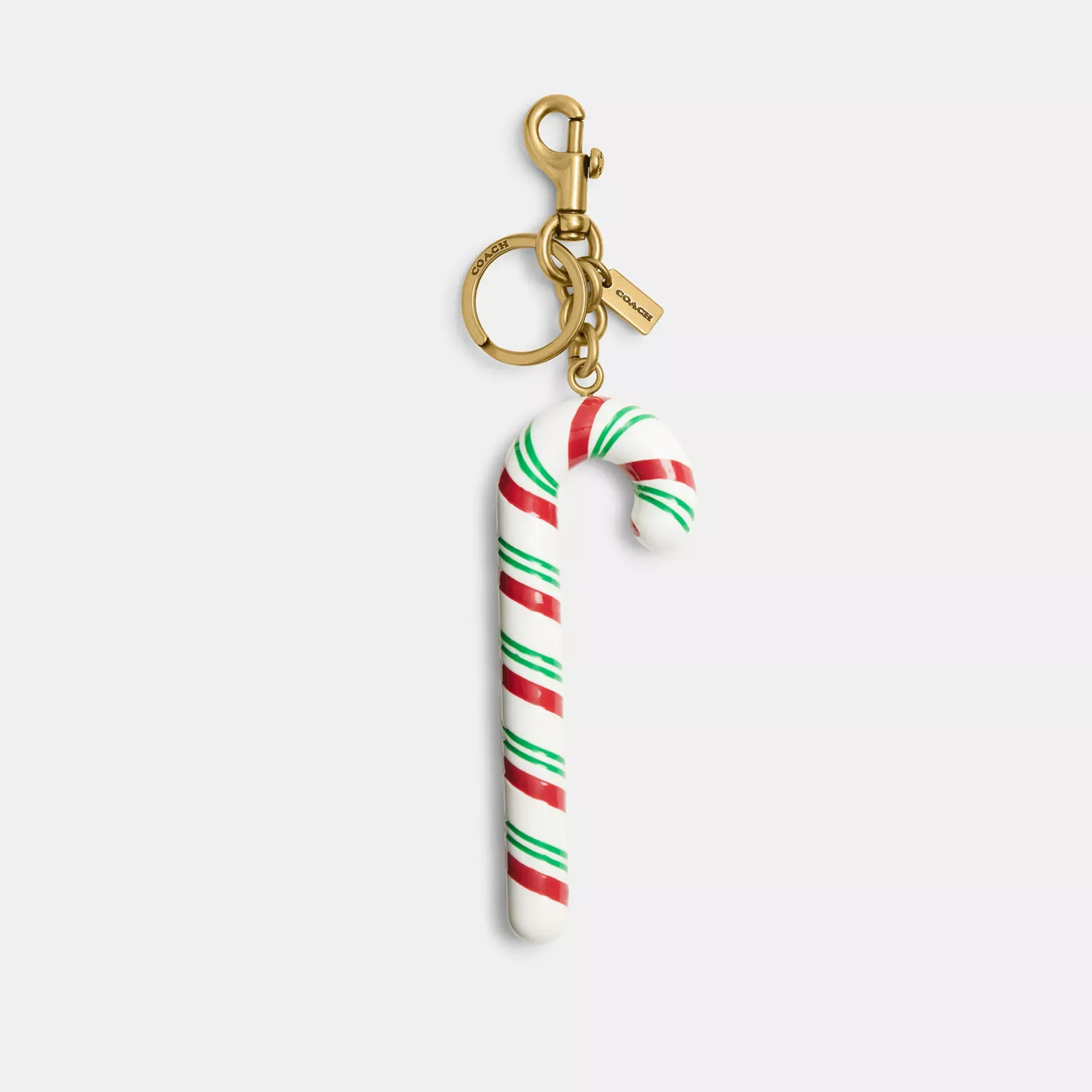 COACH Candy Cane Bag Charm Mång
