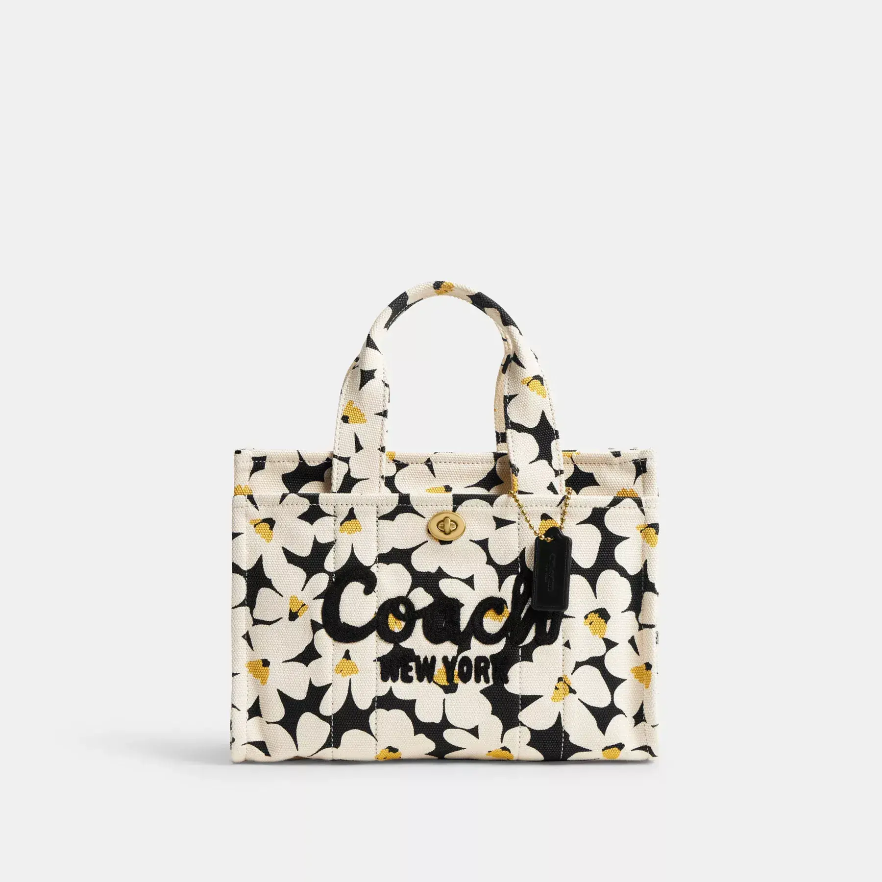 COACH Cargo Tote 26 med blommönster Chalk Multi