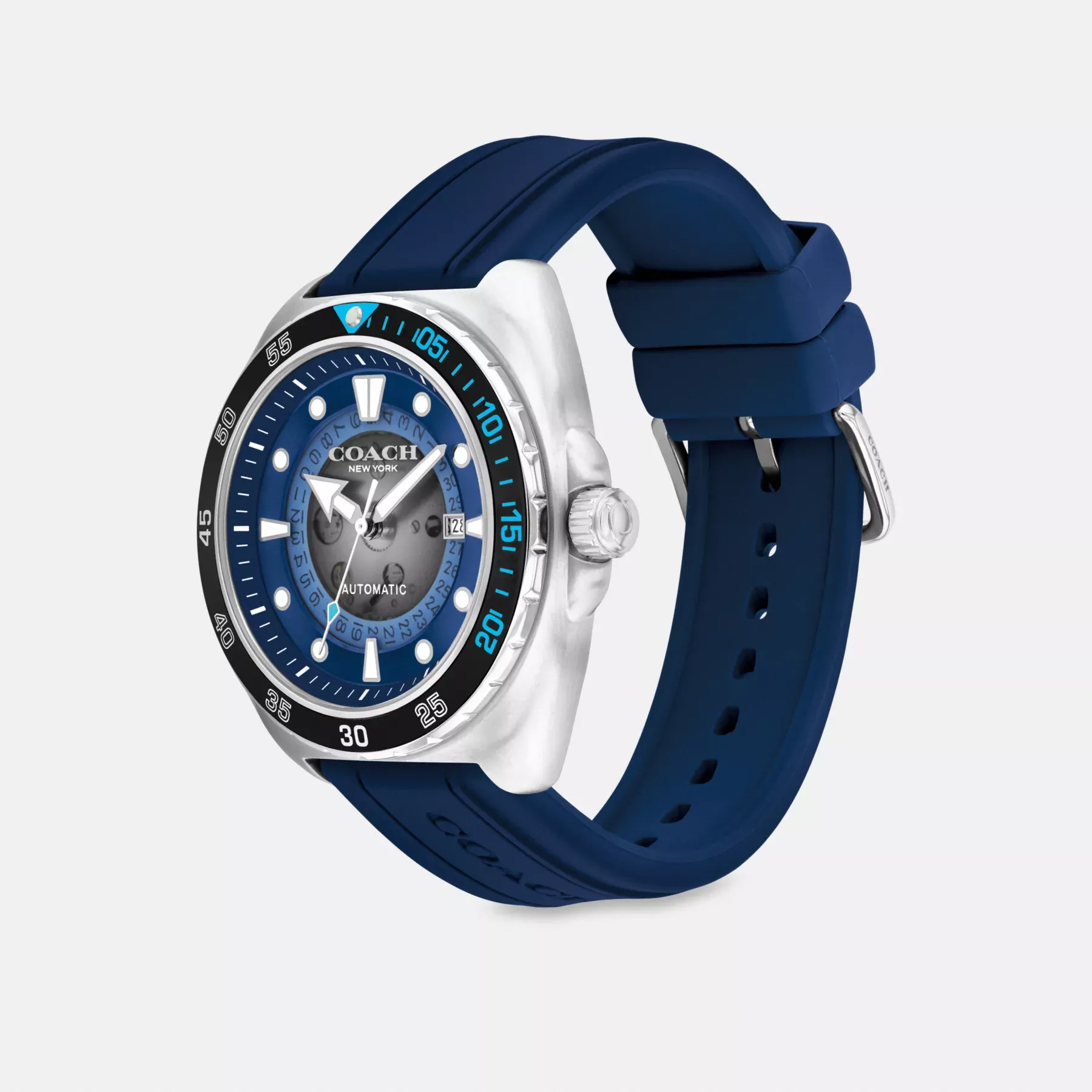 COACH Charter Automatic Watch, 44mm Blå