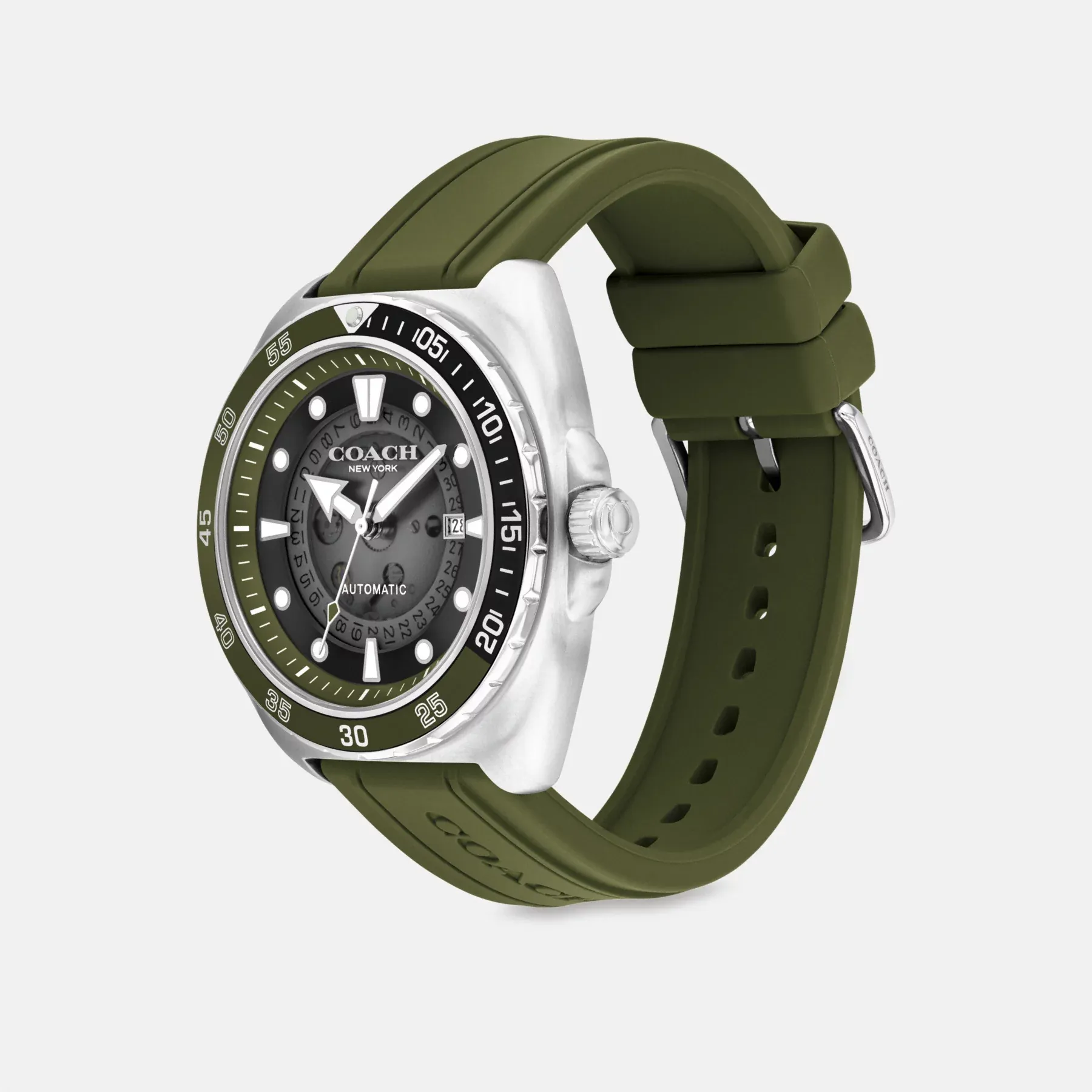 COACH Charter Automatic Watch, 44mm Grön COACH Charter Automatic Watch, 44mm Grön