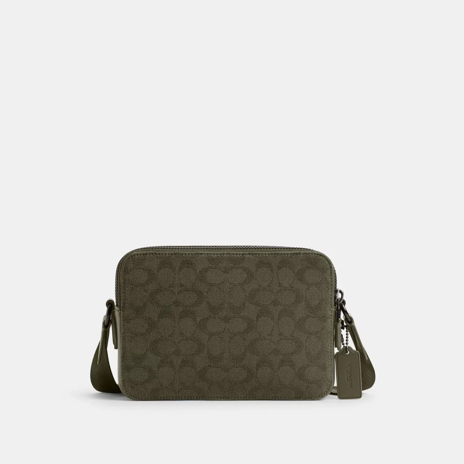COACH Charter Crossbody Bag 24 i signatur canvas jacquard Army Green