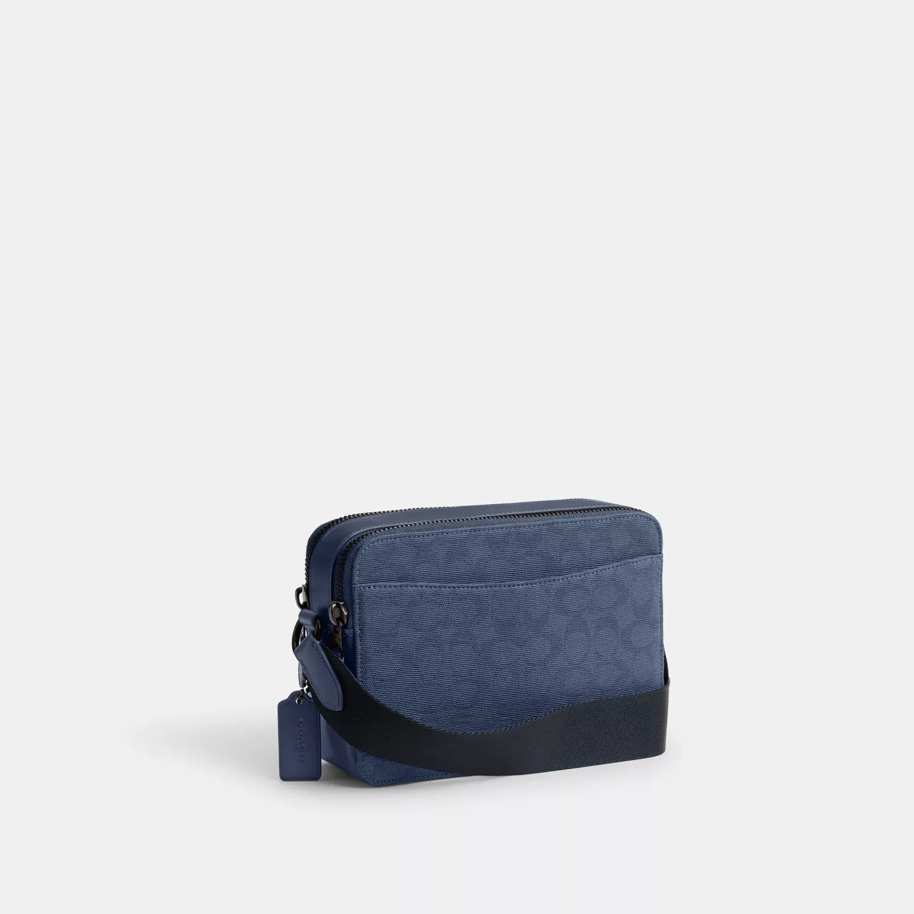 COACH Charter Crossbody Bag 24 i signatur canvas jacquard Tvättade Chambray