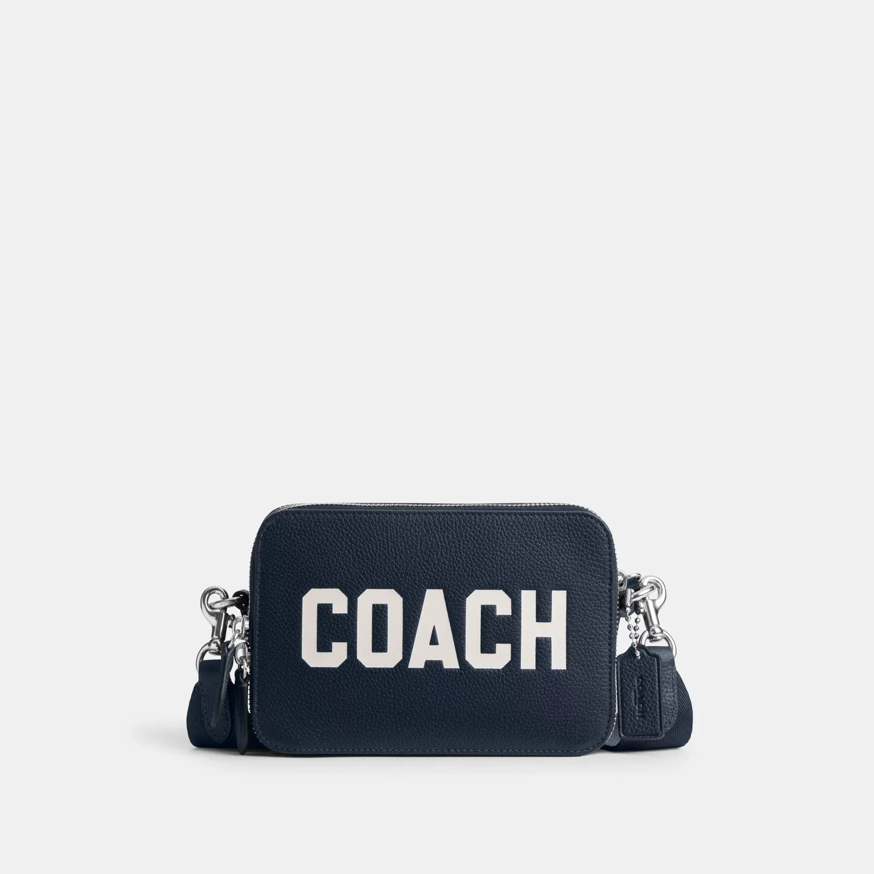 COACH Charter Crossbody Med Coach Grafik Mörk marin COACH Charter Crossbody Med Coach Grafik Mörk marin