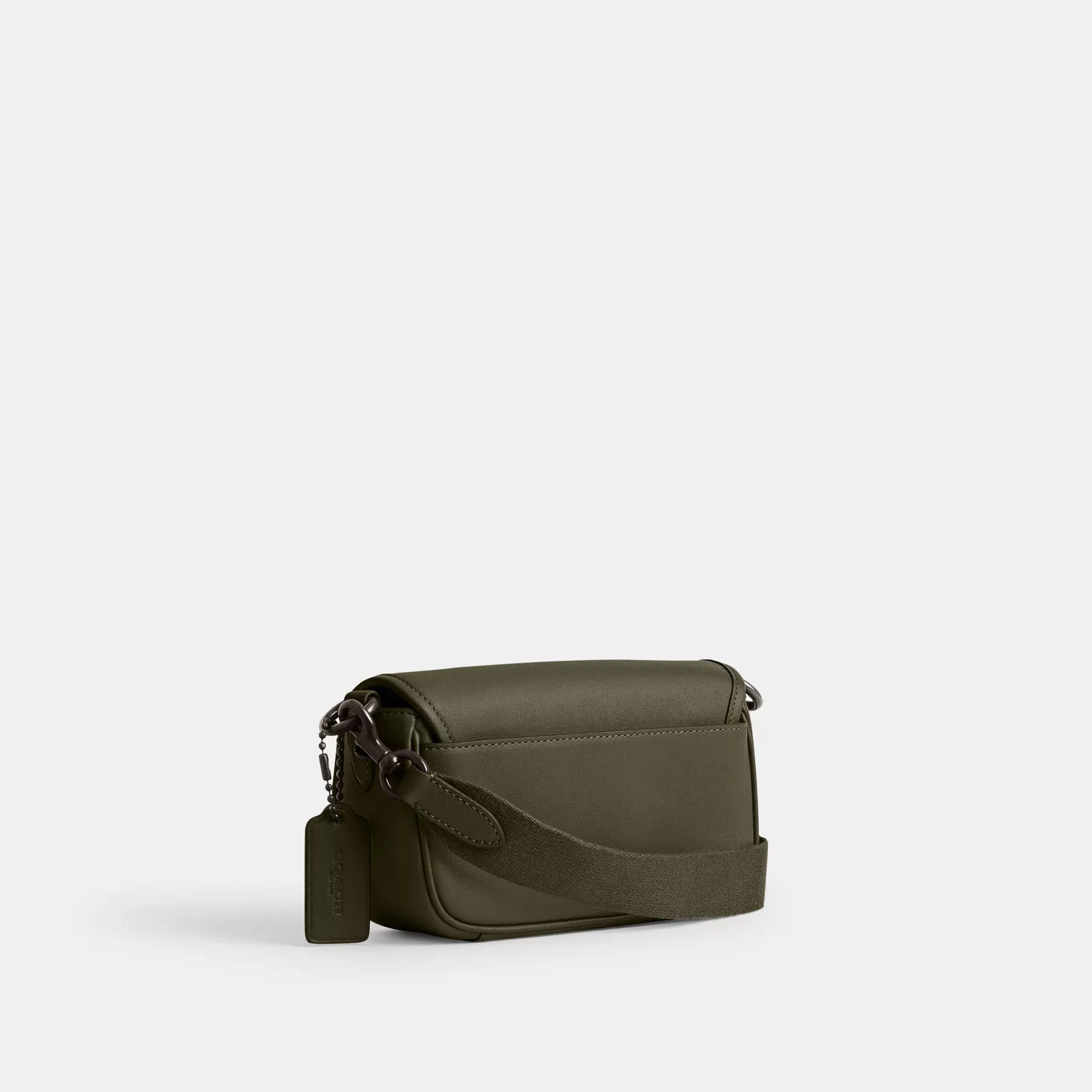 COACH Charter Flap Crossbody 18 Army Green