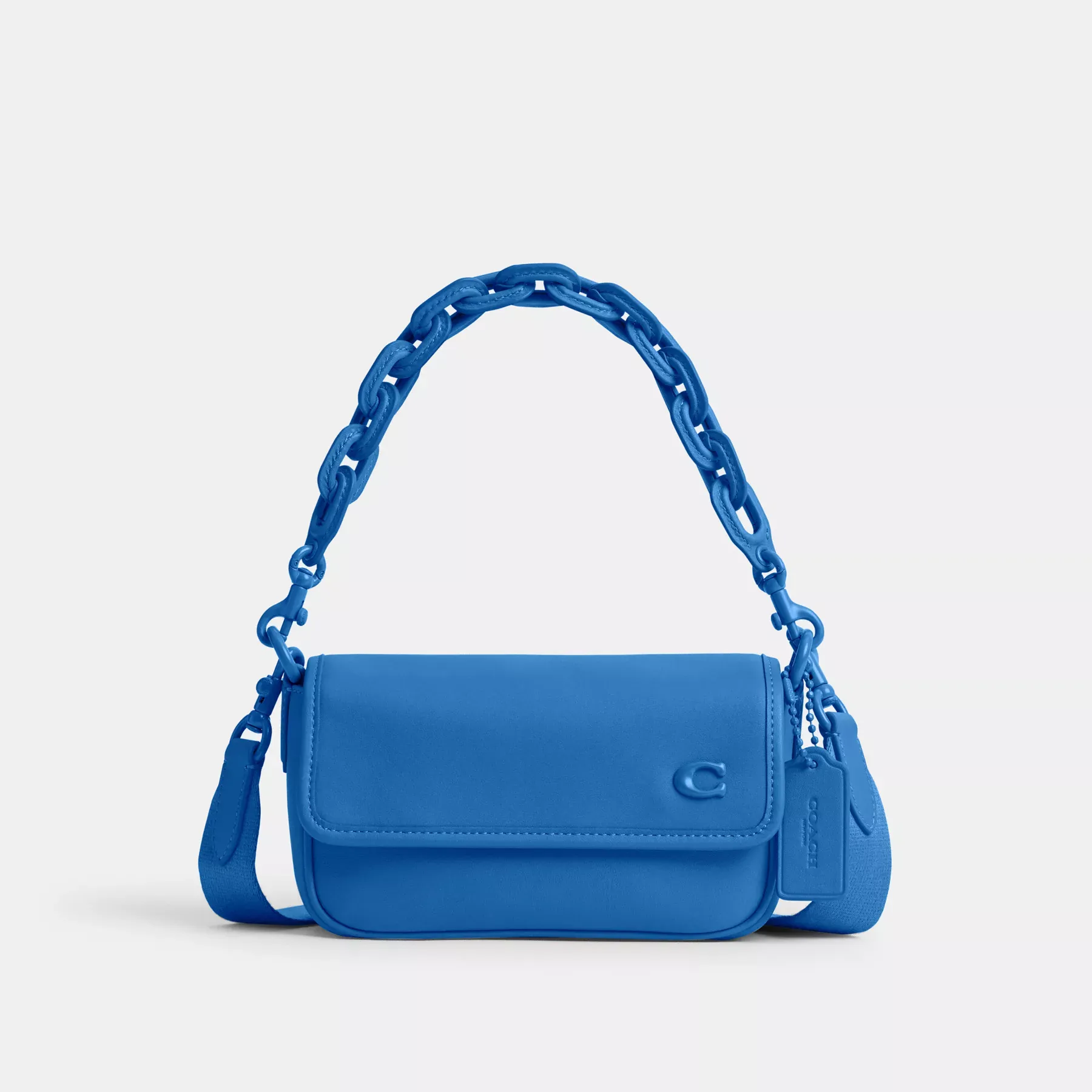 COACH Charter Flap Crossbody 18 Blåbär