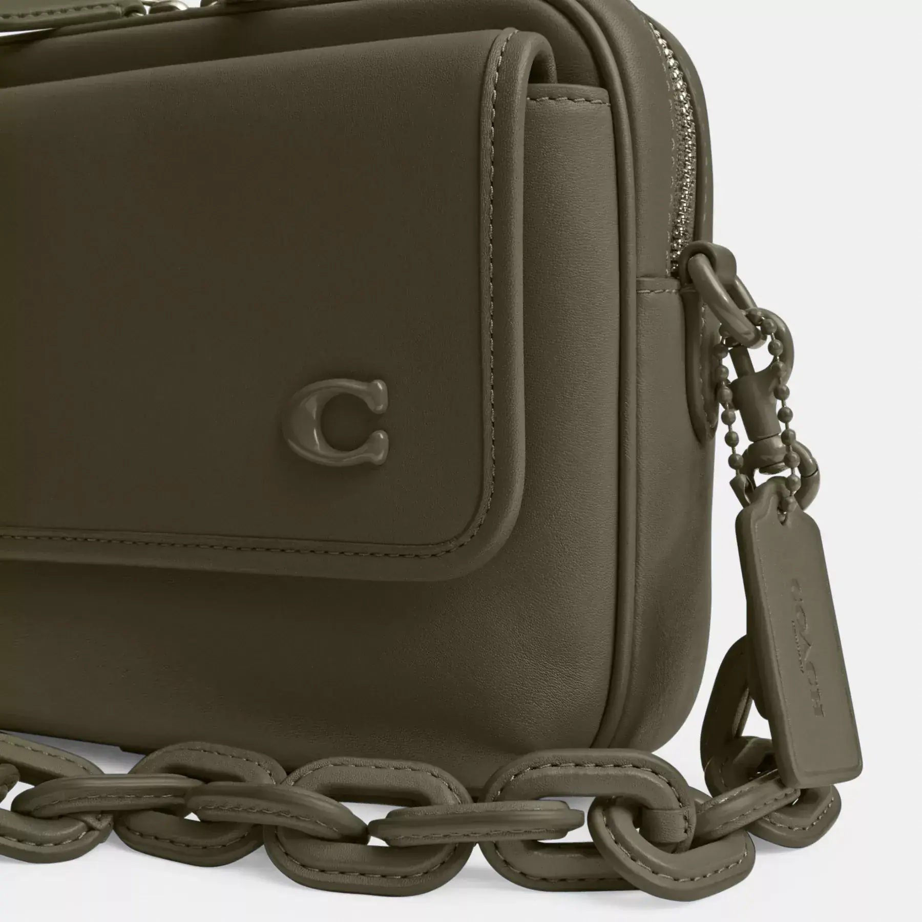 COACH Charter Flap Crossbody 24 Army Green COACH Charter Flap Crossbody 24 Army Green