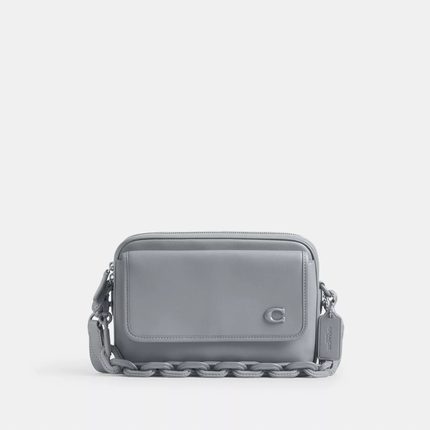 COACH Charter Flap Crossbody 24 Grå Blå
