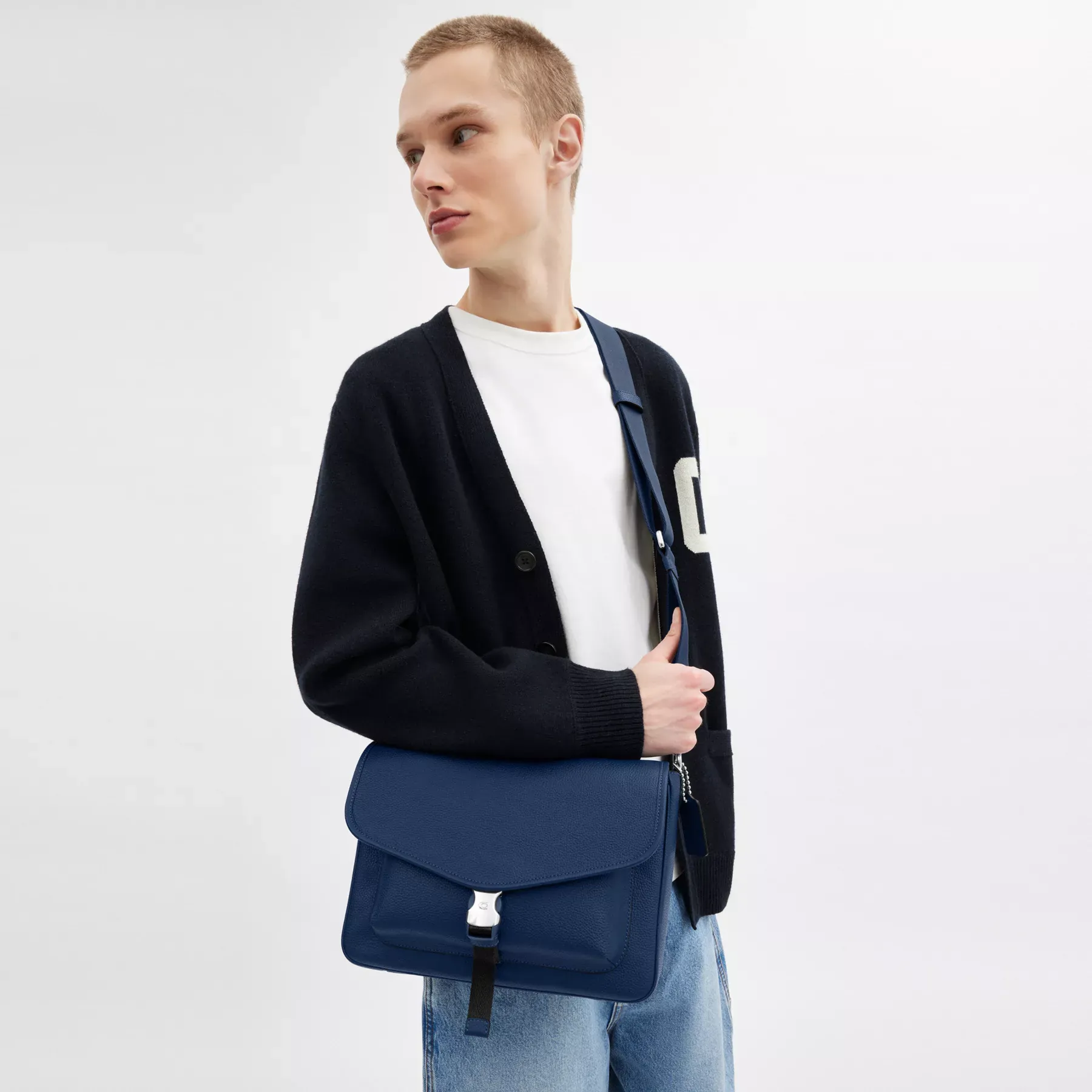 COACH Charter Messenger Crossbody-väska Djupblå COACH Charter Messenger Crossbody-väska Djupblå