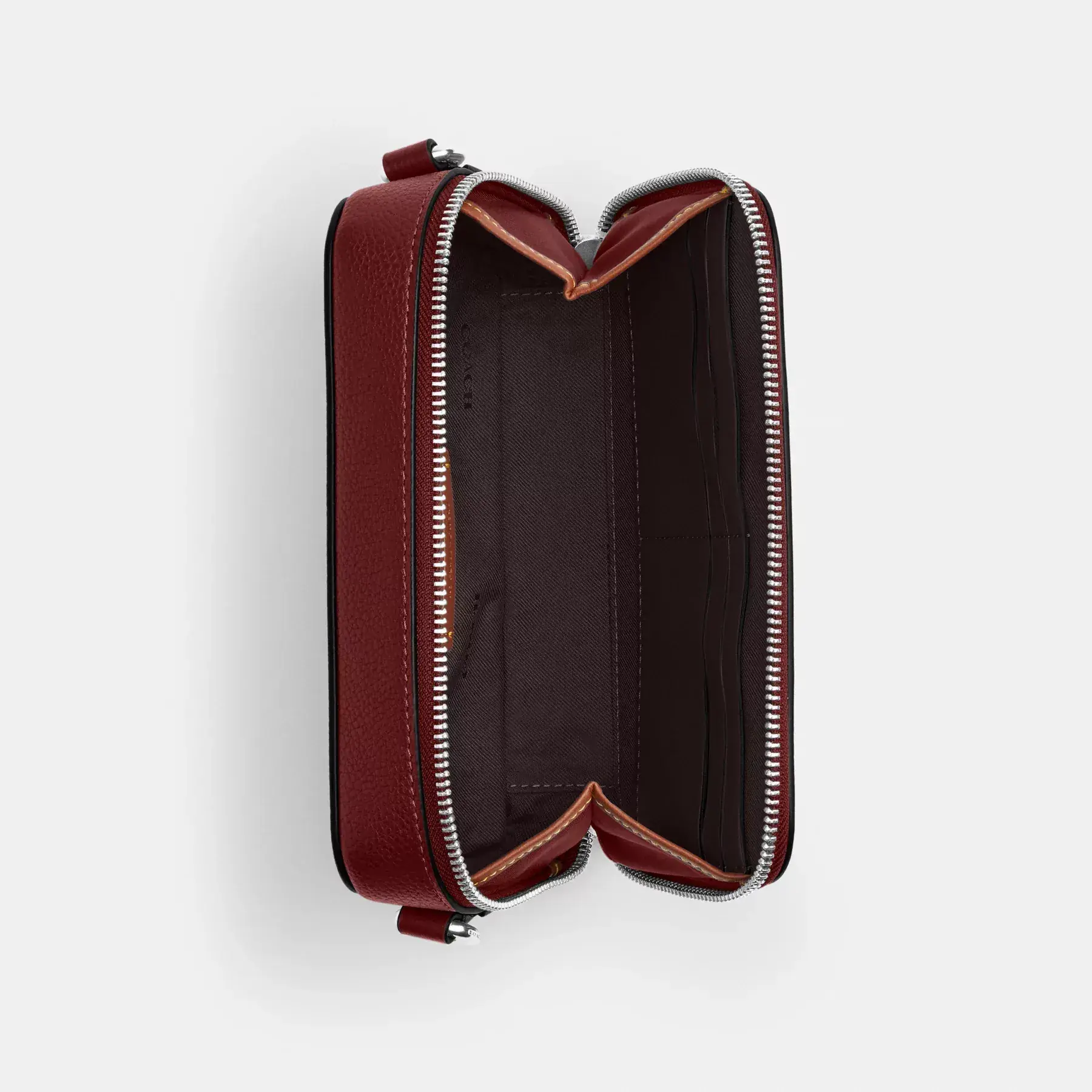 COACH Charter Slim Crossbody Med Coach Grafik Mörk Ruby COACH Charter Slim Crossbody Med Coach Grafik Mörk Ruby