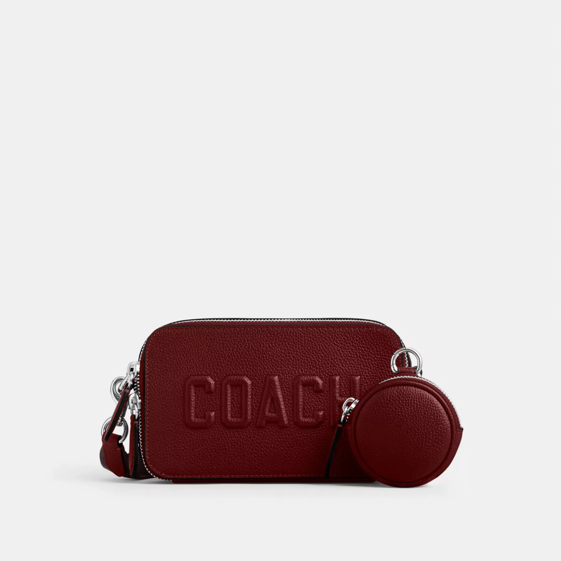 COACH Charter Slim Crossbody Med Coach Grafik Mörk Ruby COACH Charter Slim Crossbody Med Coach Grafik Mörk Ruby