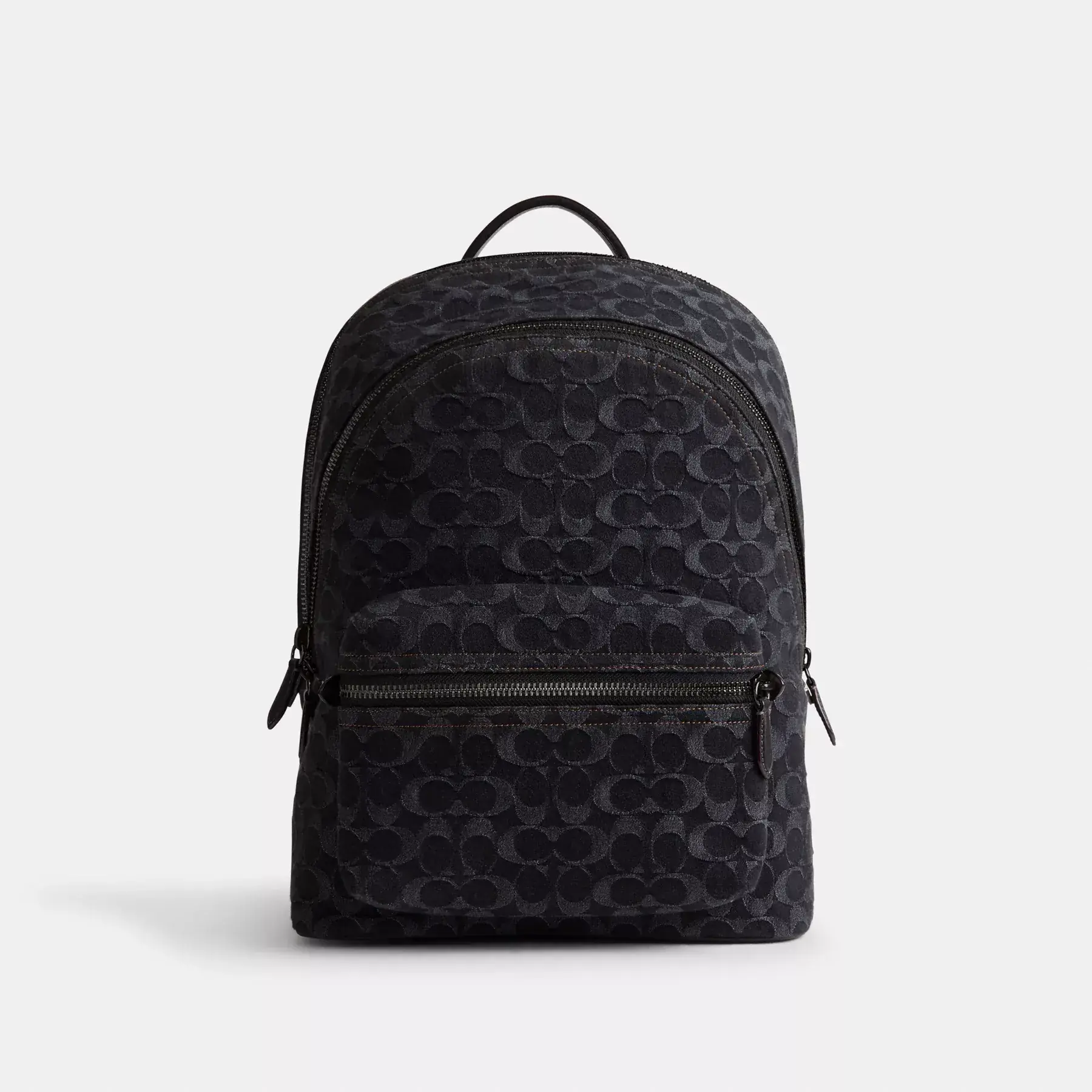 COACH Charterryggsäck I Signatur Denim Svart denim