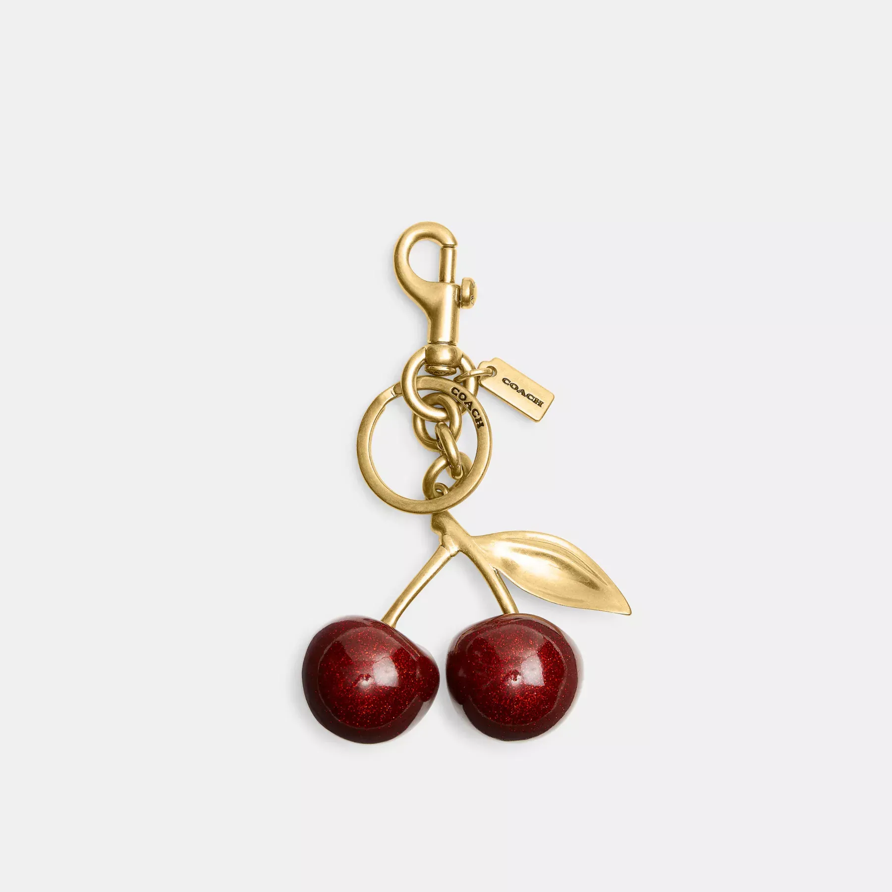 COACH Cherry Bag Charm Rött äpple