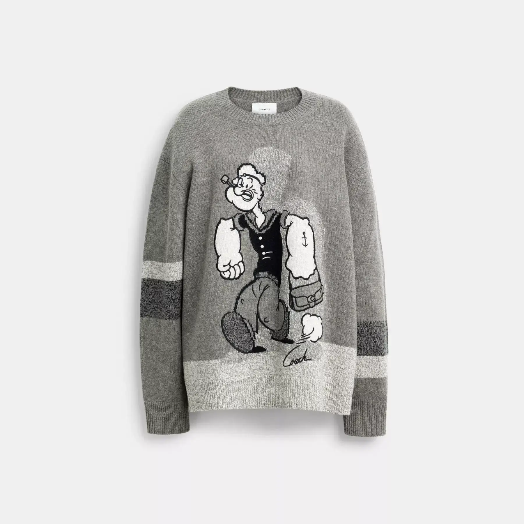 COACH Coach X Popeye Sweater Grå Multi COACH Coach X Popeye Sweater Grå Multi