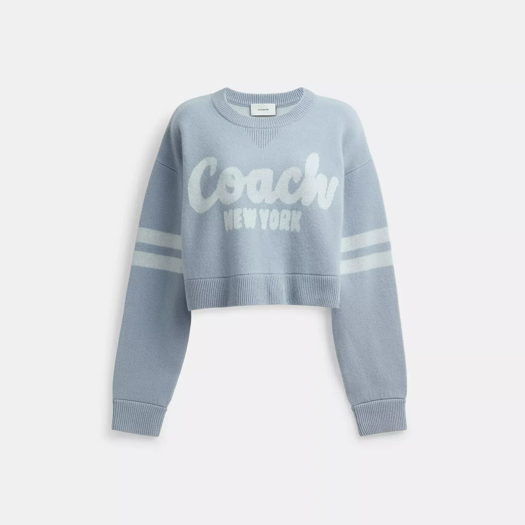 COACH Cropped Coach Sweater Blå COACH Cropped Coach Sweater Blå