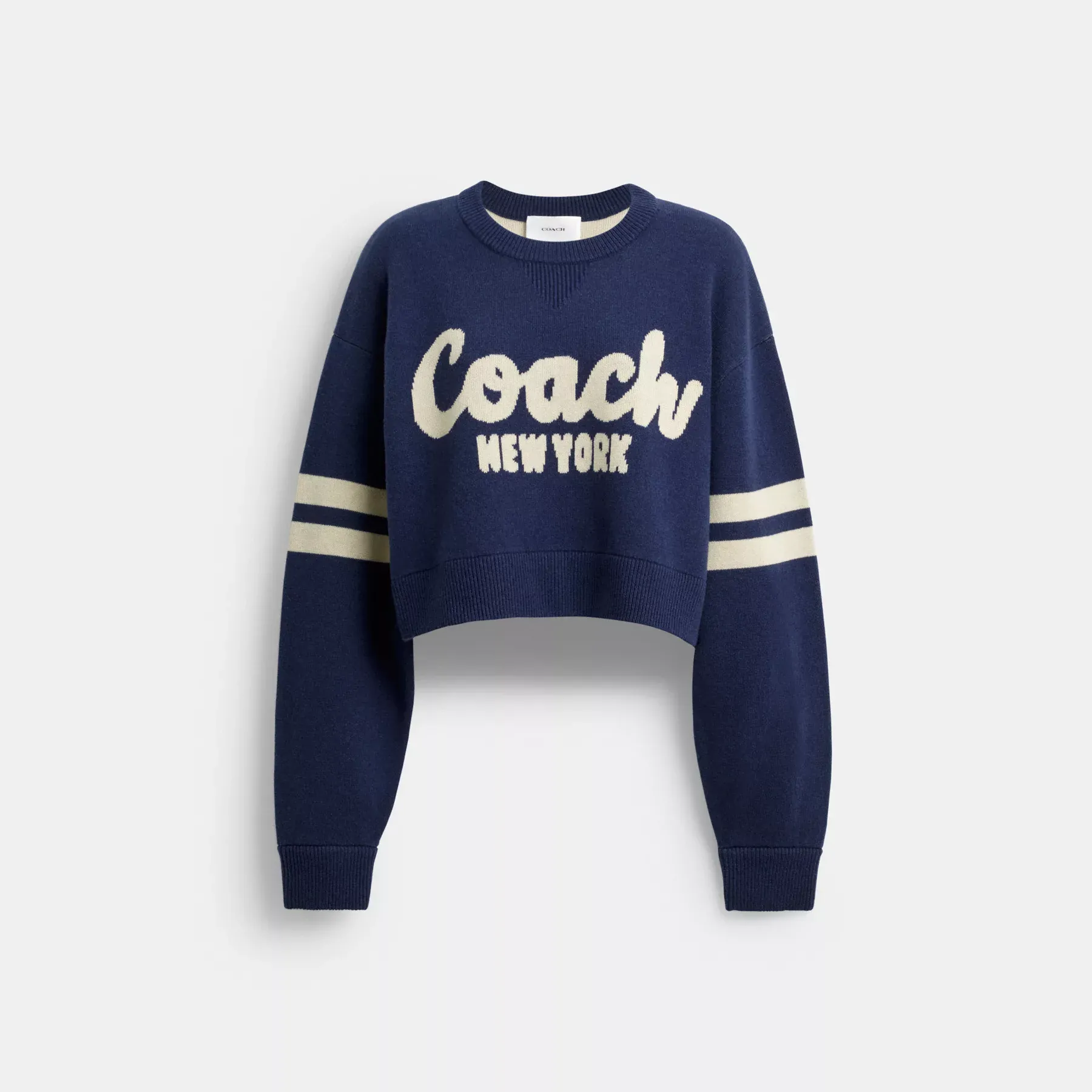 COACH Cropped Coach Sweater Marin