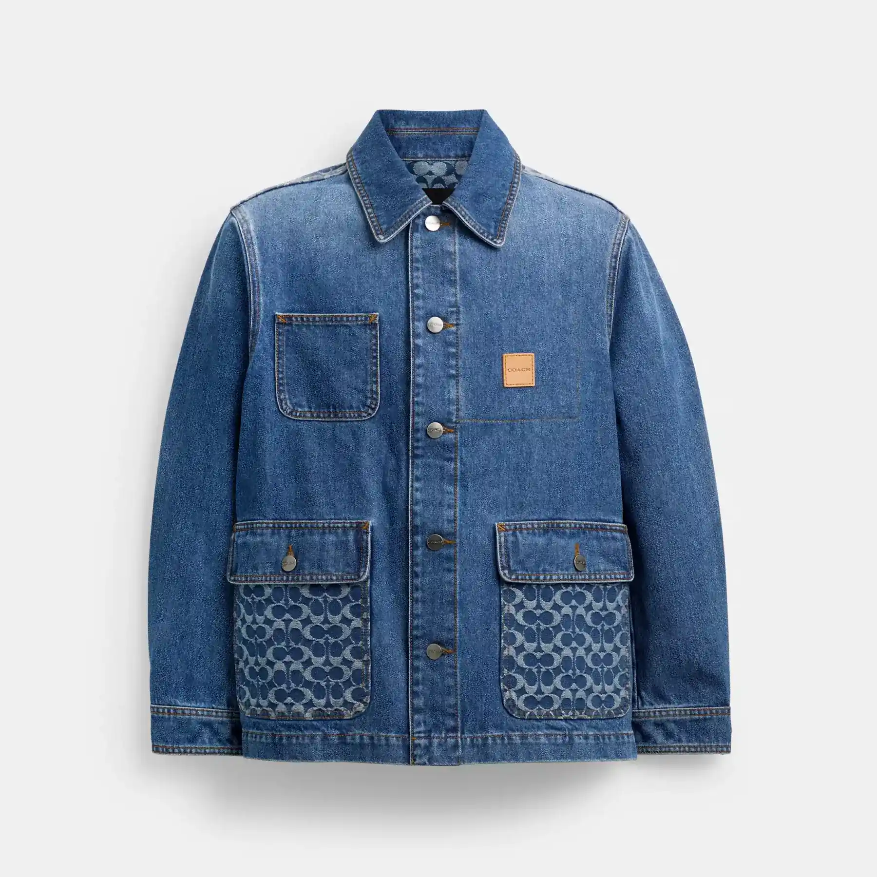 COACH Denim Chore Coat Medium tvätt