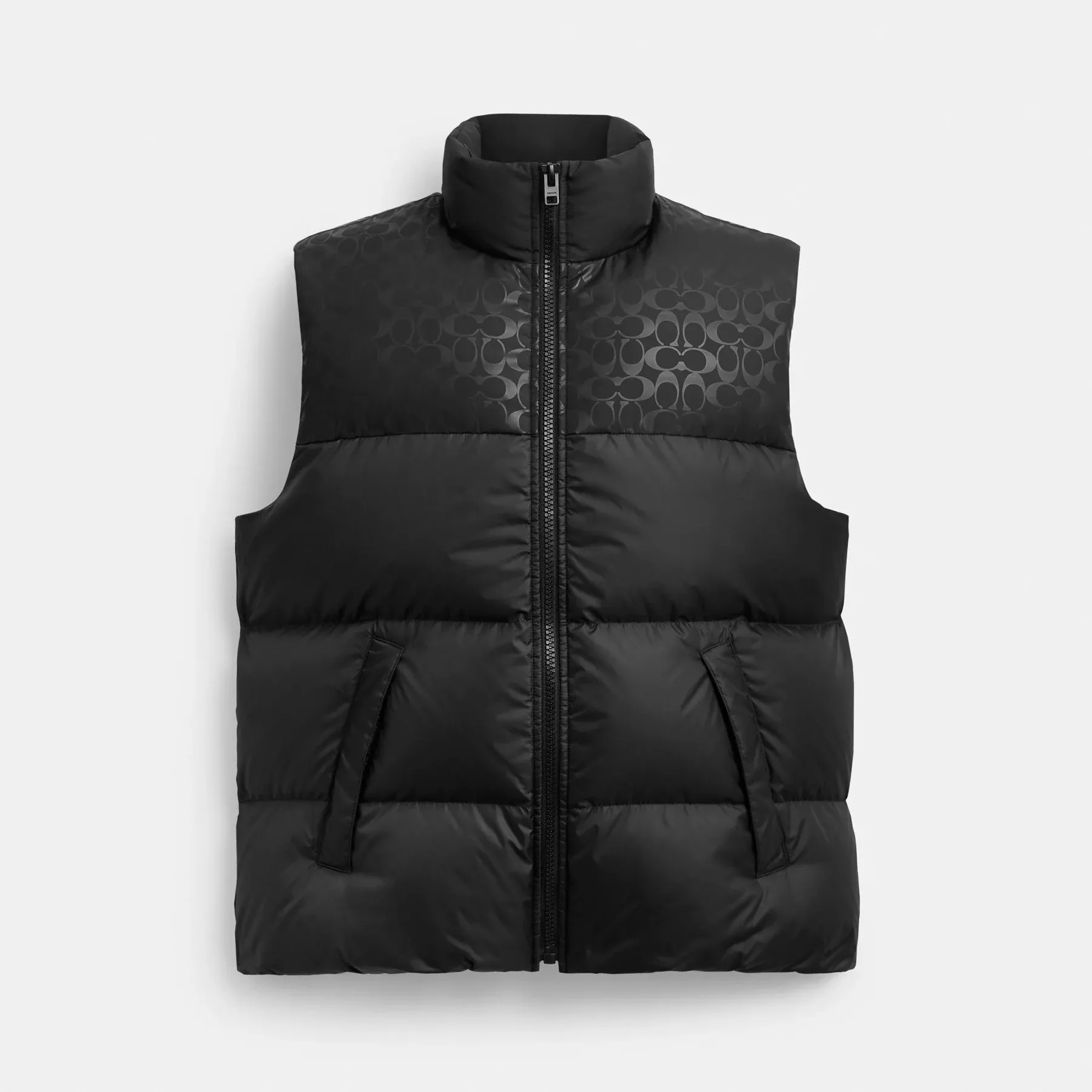 COACH Dunväst i återvunnen polyester Svart