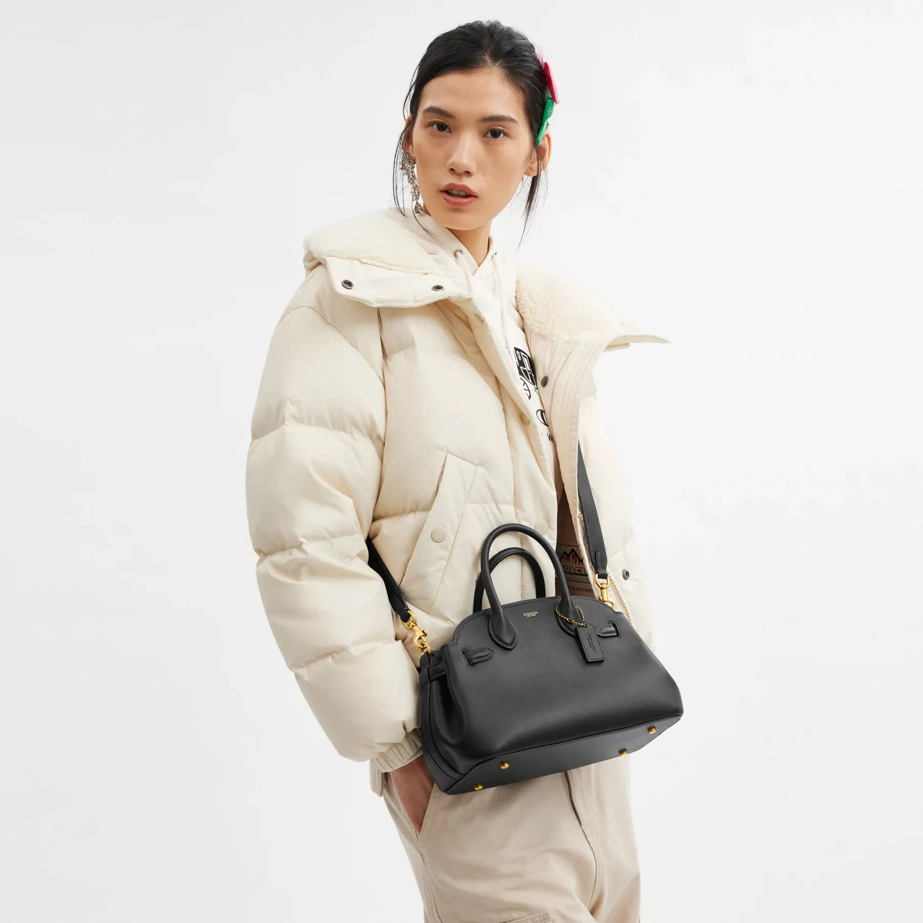 COACH Empire Carryall Bag 26 Svart COACH Empire Carryall Bag 26 Svart