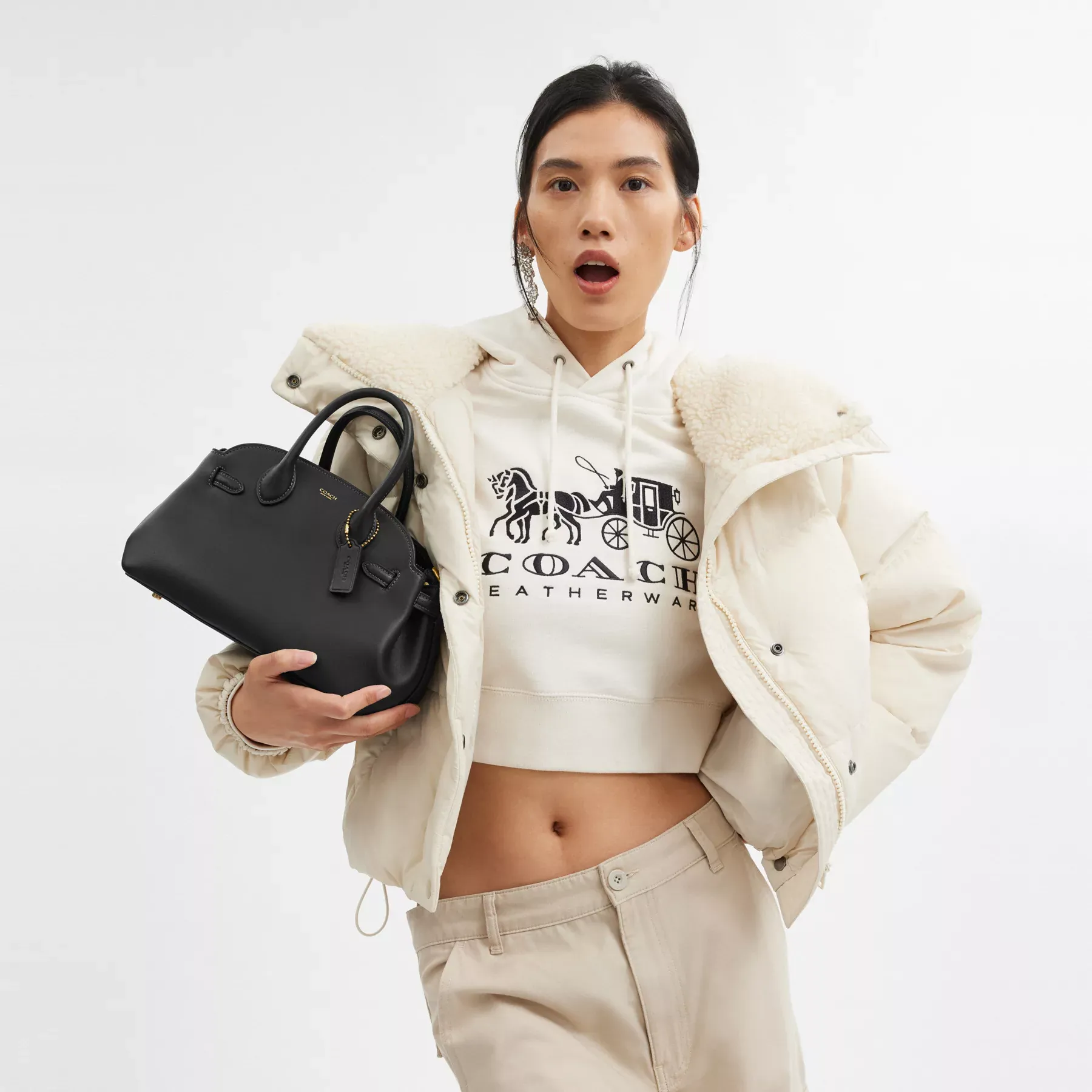 COACH Empire Carryall Bag 26 Svart COACH Empire Carryall Bag 26 Svart