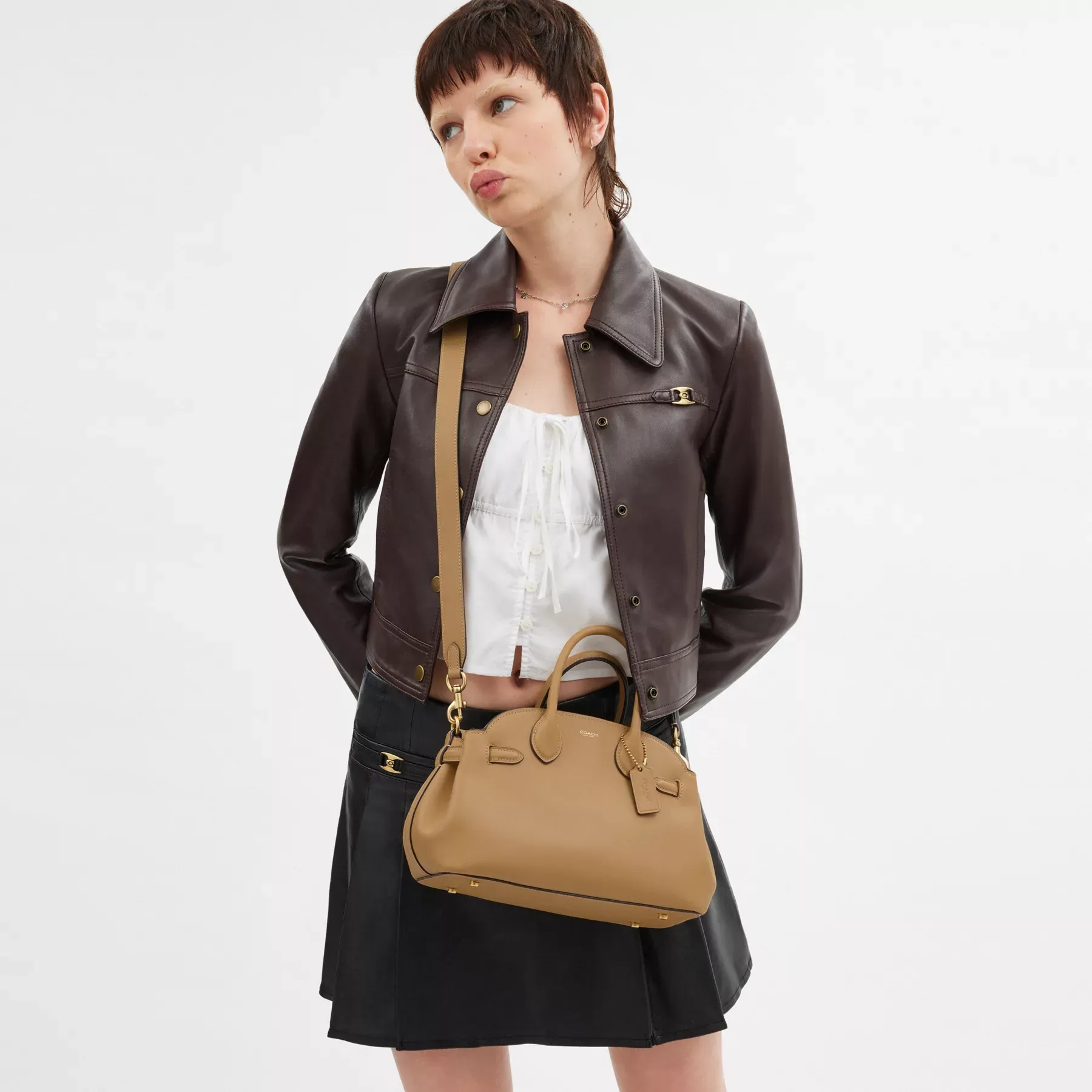 COACH Empire Carryall Bag 26 Solbränna COACH Empire Carryall Bag 26 Solbränna