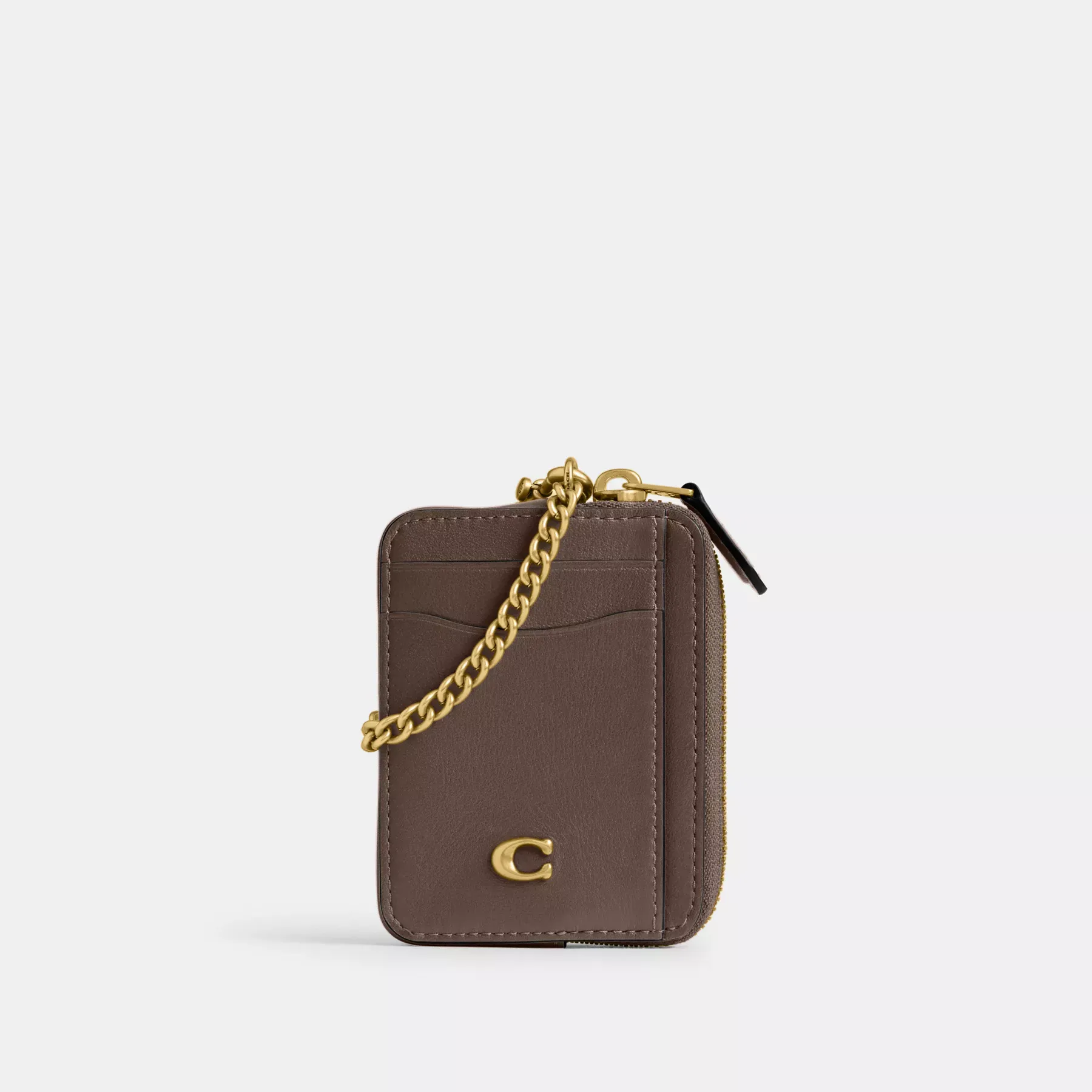 COACH Essential Chain Card-fodral Mörk sten COACH Essential Chain Card-fodral Mörk sten