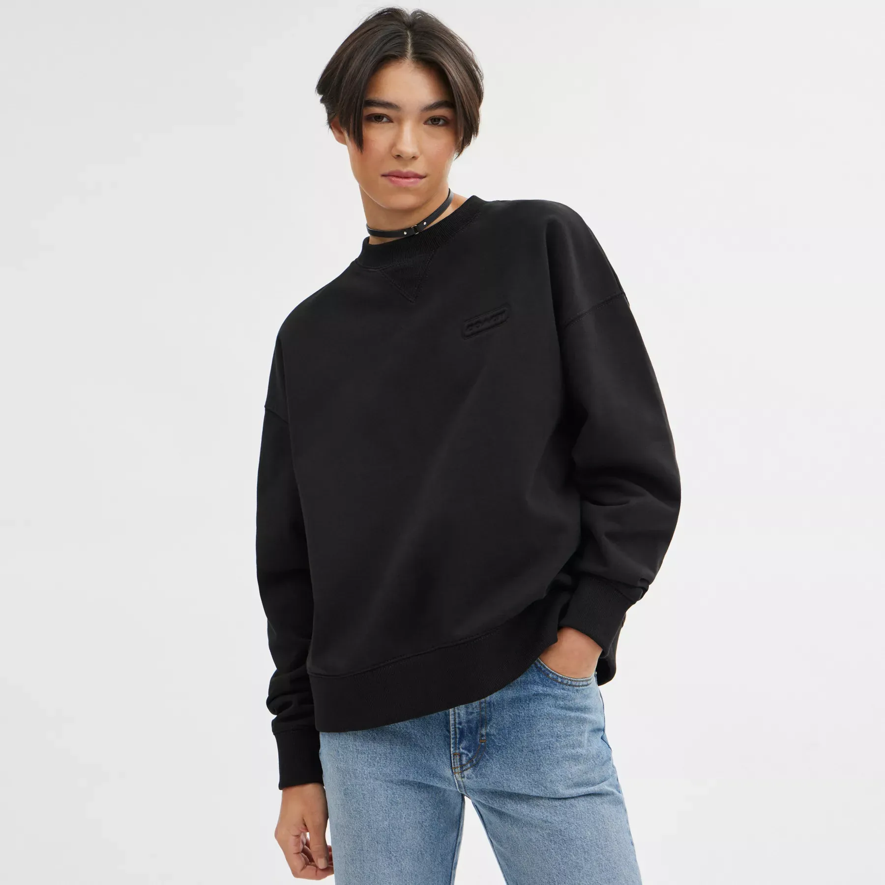 COACH Essential Crewneck Svart COACH Essential Crewneck Svart