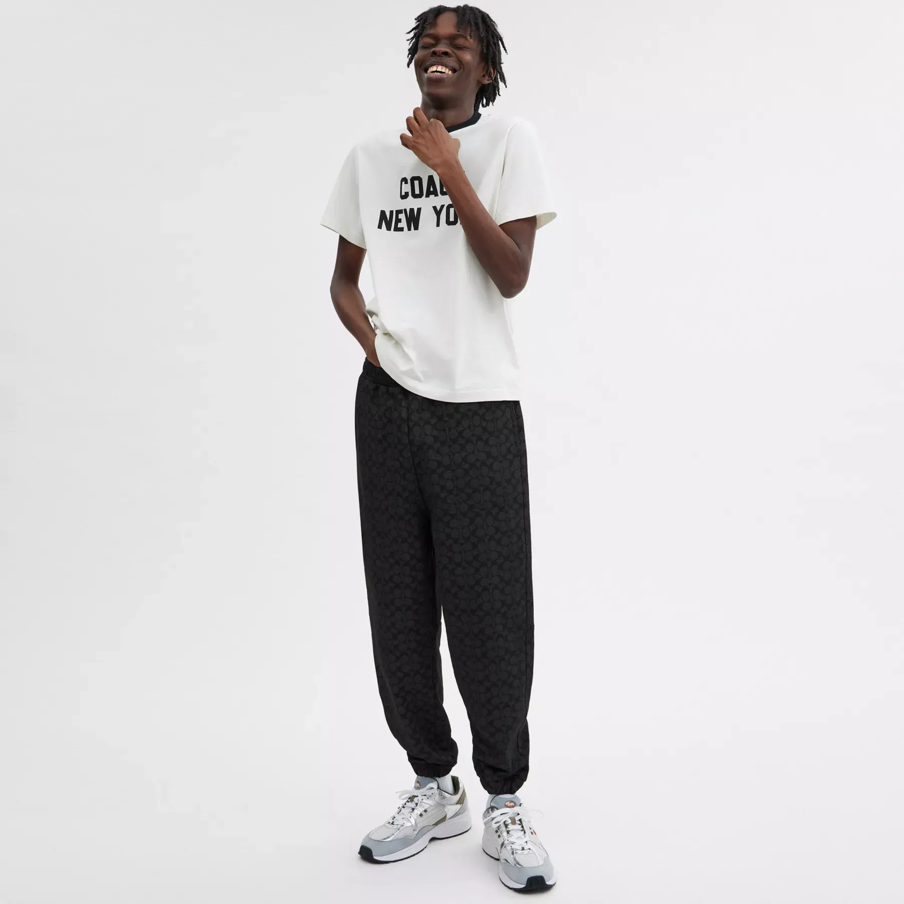 COACH Essential Signature joggare Träkol signatur