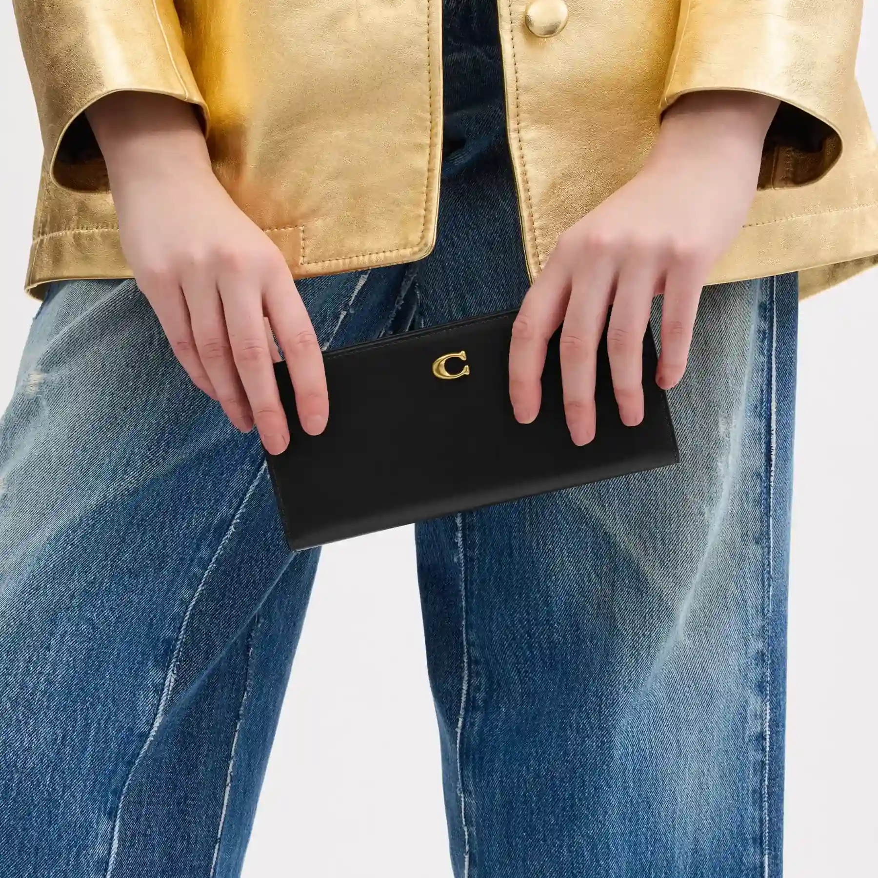 COACH Essential Skinny Wallet Svart COACH Essential Skinny Wallet Svart