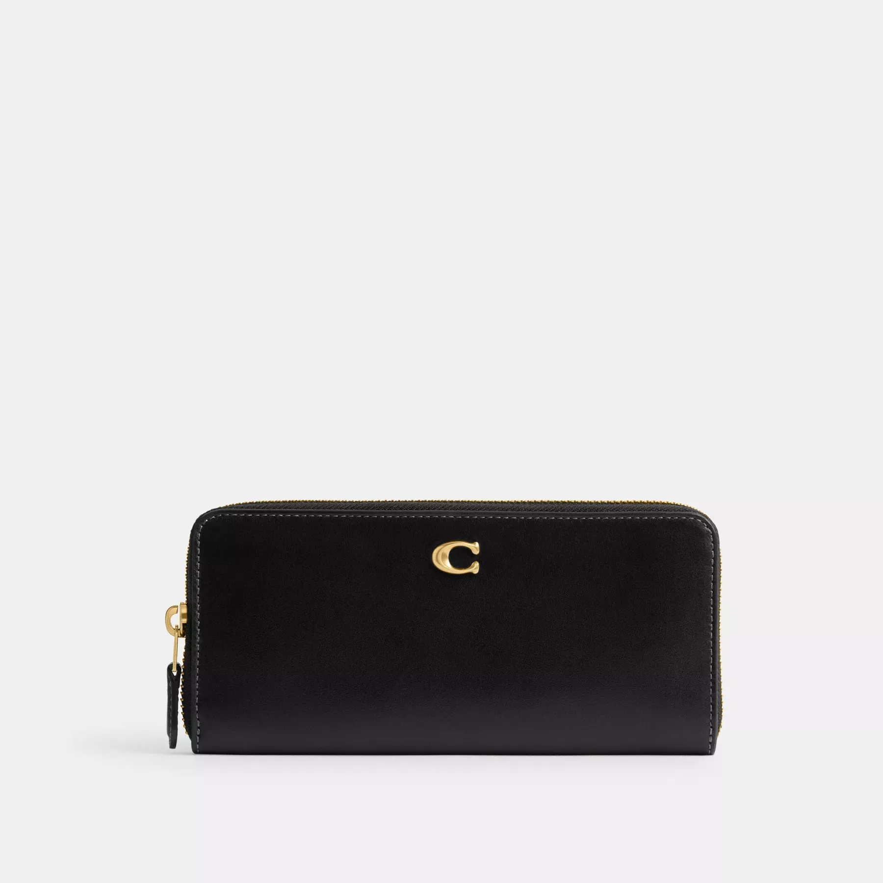 COACH Essential Slim Dragspel Zip Plånbok Svart