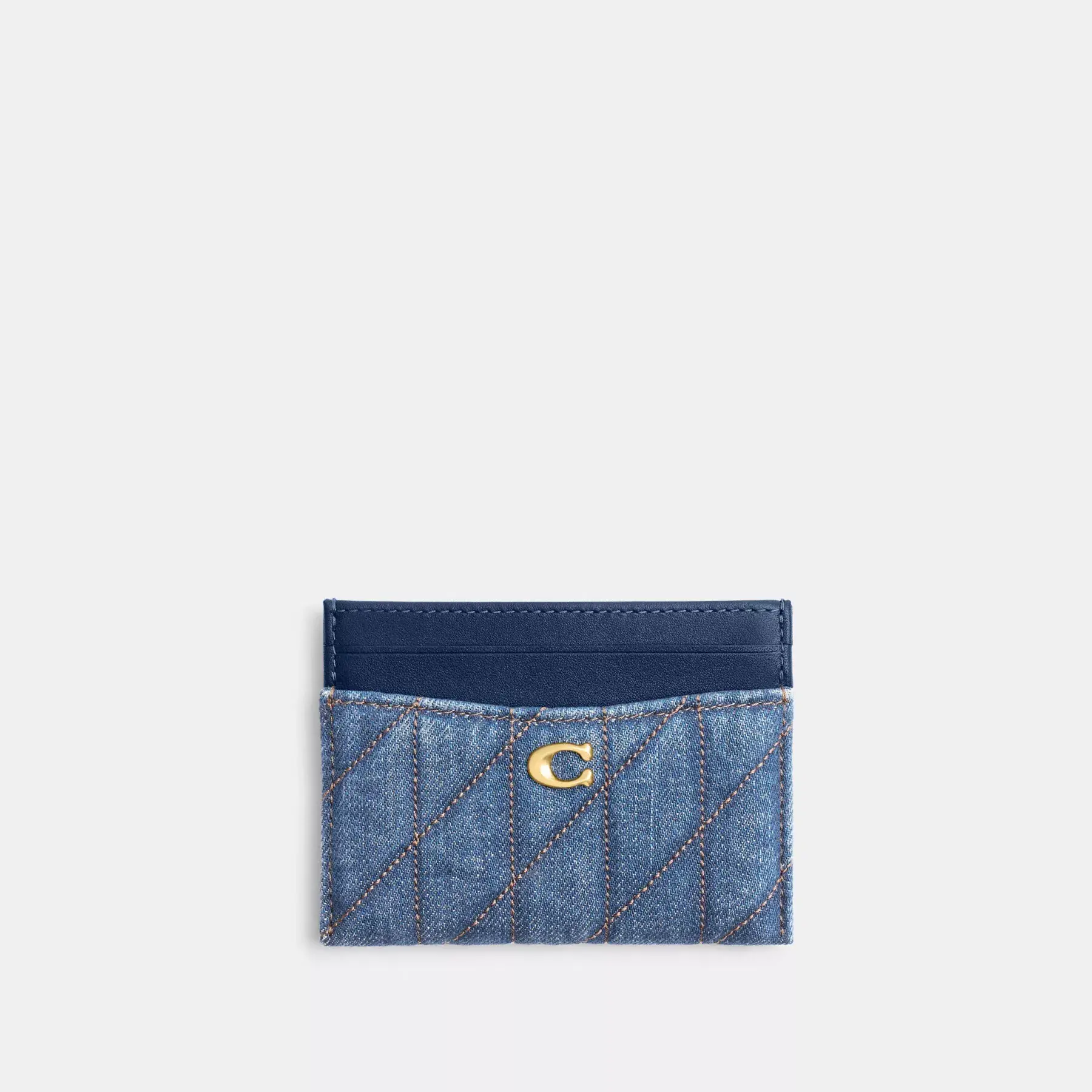 COACH Essentiellt kortfodral Med Quiltning Djupblå