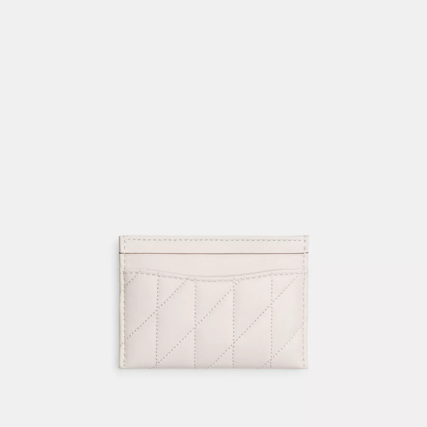 COACH Essentiellt kortfodral med kuddequiltning Krita