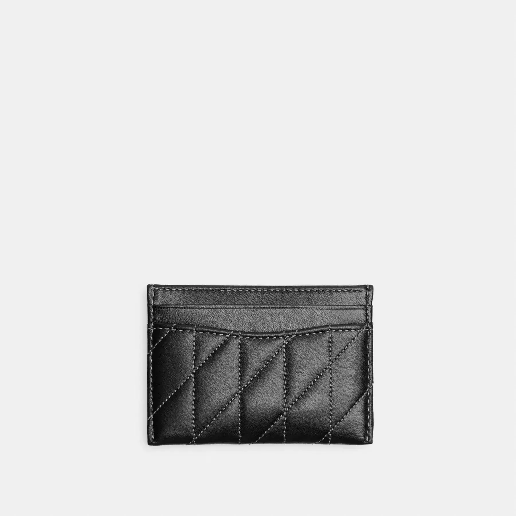COACH Essentiellt kortfodral med kuddequiltning Svart